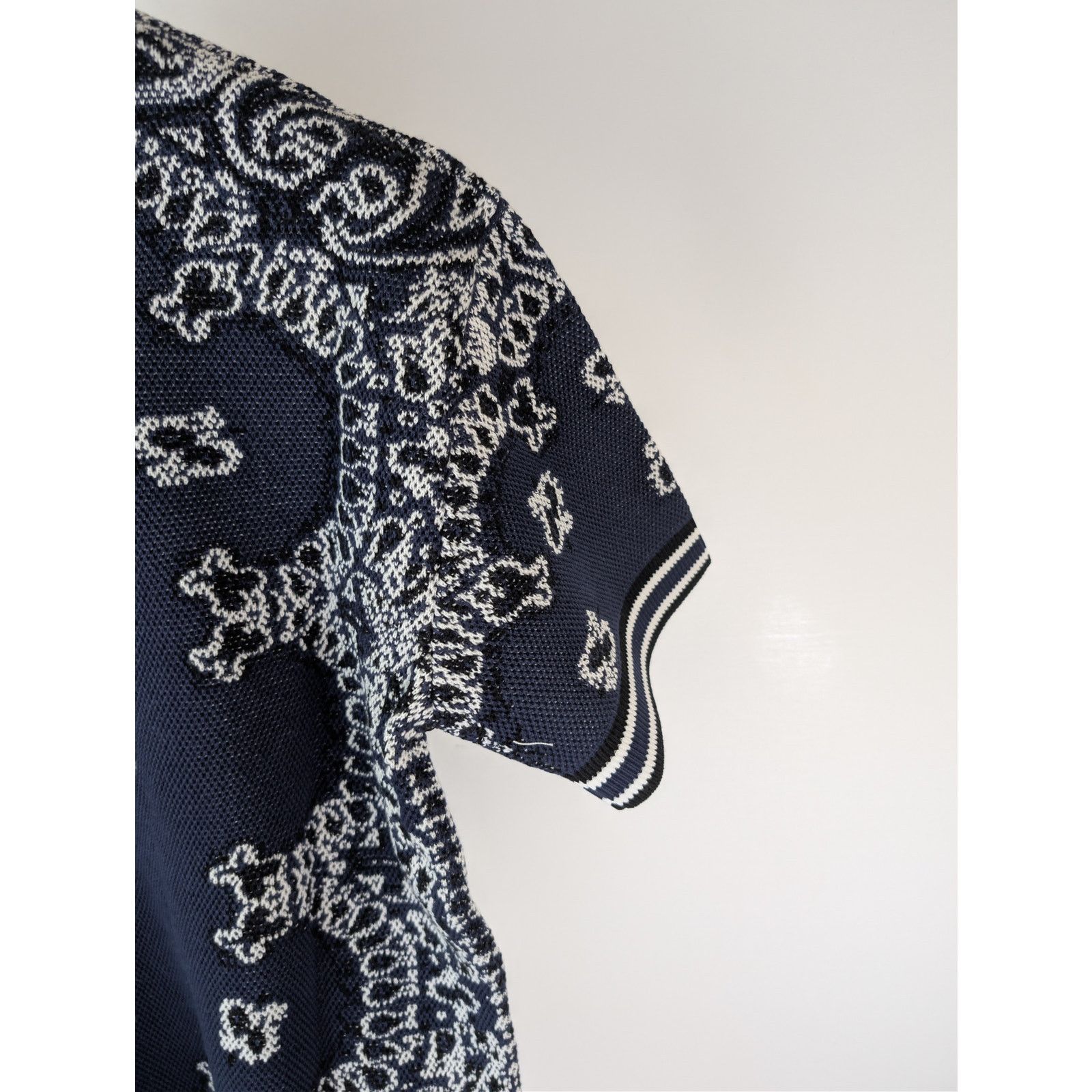 Amiri o1rshd1 Bandana Polo Shirt in Blue Size US S / EU 44-46 / 1 - 13 Thumbnail