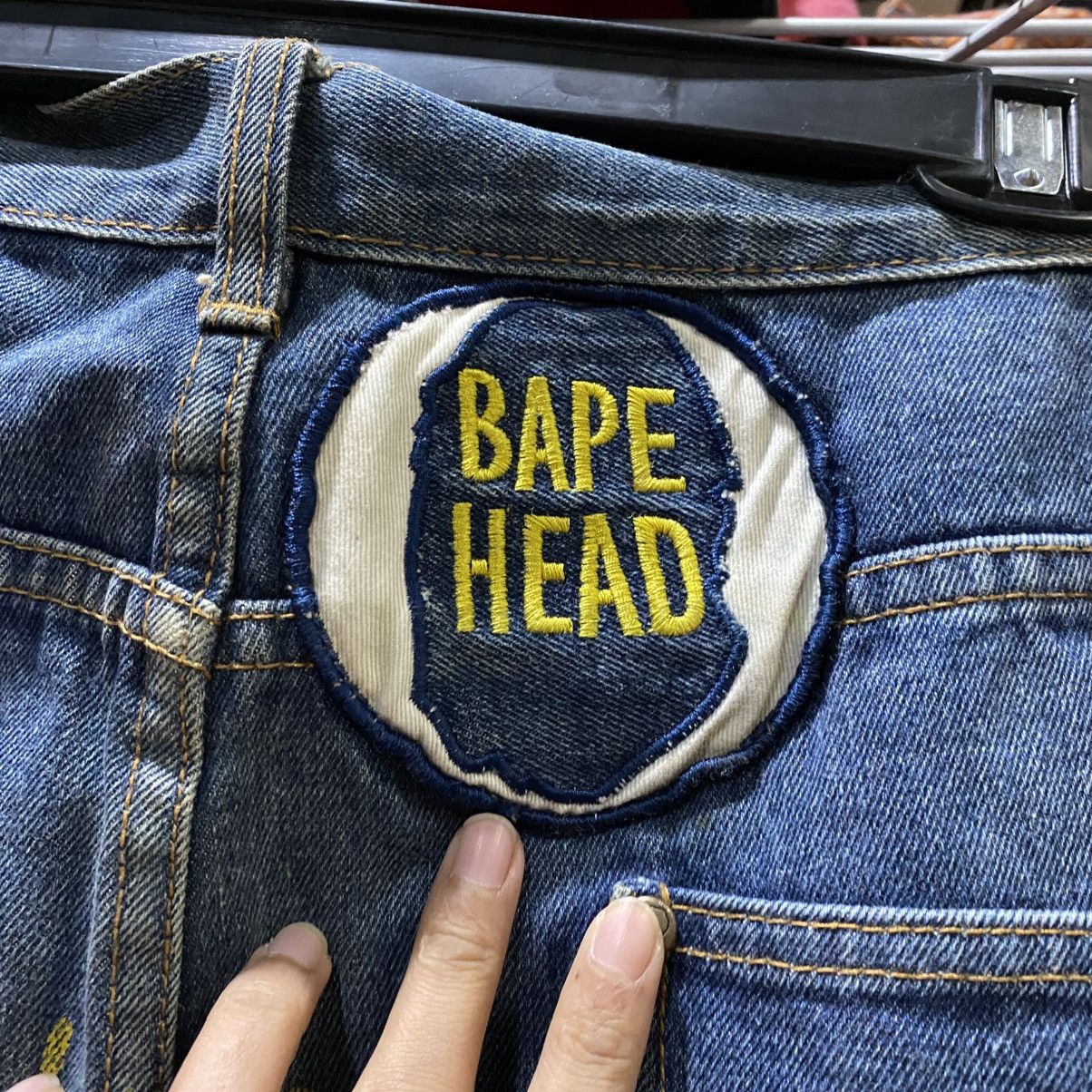 Bape Bape Script Patches Bape Head Denim Jeans Size US 39 - 7 Thumbnail