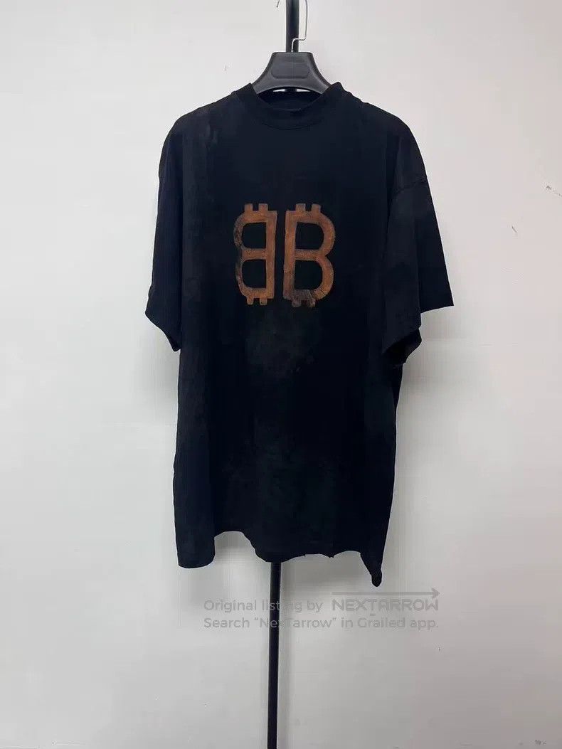 Balenciaga Balenciaga Solid Color Alphabet Printed Round Neck Short S Size US M / EU 48-50 / 2 - 1 Thumbnail