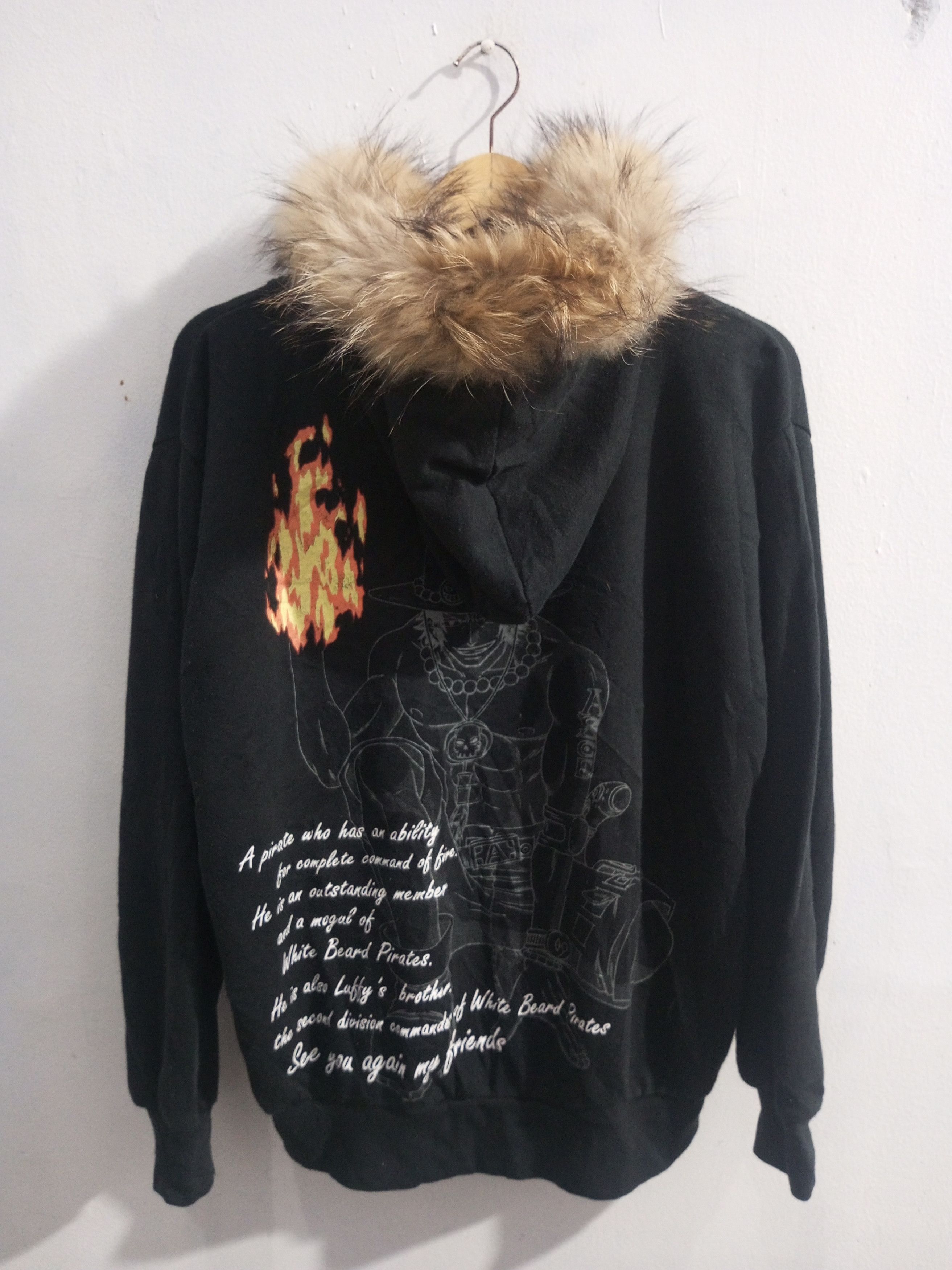 If Six Was Nine × Japanese Brand × Le Grande Bleu (L.G.B.) Vintage one Piece ace fur hoodie Size US L / EU 52-54 / 3 - 1 Thumbnail
