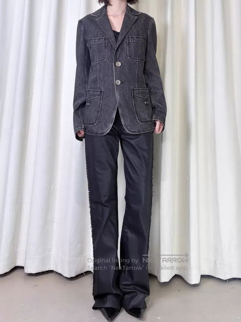 Junya Watanabe JUNYA WATANABE Vintage silver button denim jacket Size M / US 6-8 / IT 42-44 - 2 Thumbnail