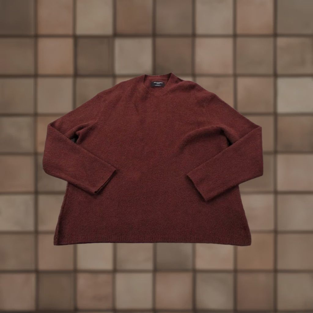 Allsaints AllSaints Sweater Men M Brown Pullover Classic Preppy Modern Knit Thermal Casual Size US M / EU 48-50 / 2 - 1 Thumbnail