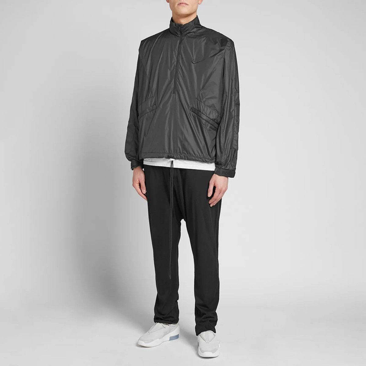 Fear of God × Nike FW18 Nike X Fear Of God Half Zipper Coach Track Black Jacket Size US L / EU 52-54 / 3 - 1 Thumbnail