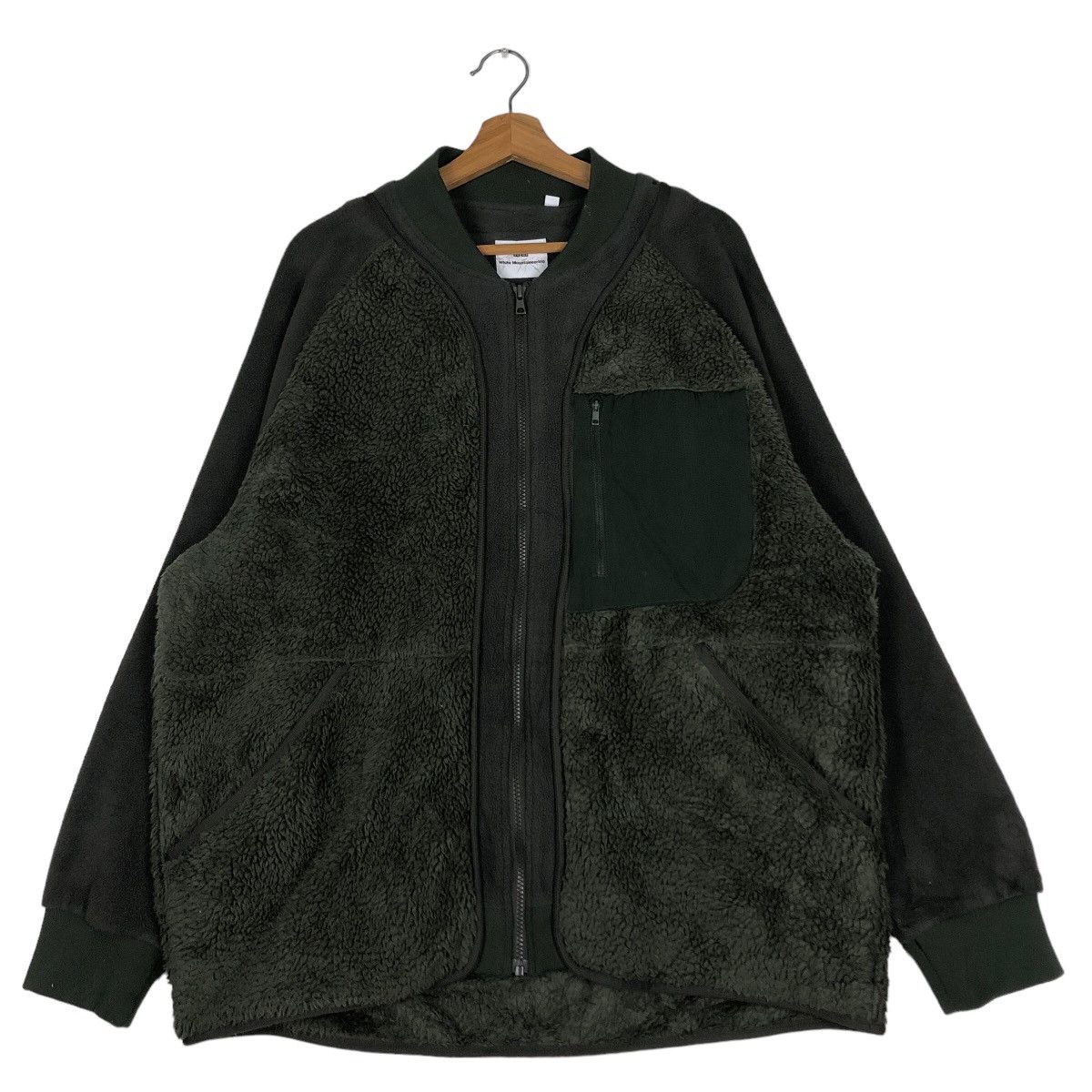 White Mountaineering 🔥Vtg Fleece Jacket Zipper White Mountaineering Japan Size US XL / EU 56 / 4 - 1 Thumbnail