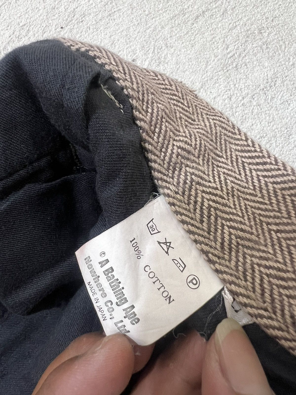 Comme des Garcons 2000s Nigo Bape Busy Work Japanese Wool Herringbone y2k Size US 30 / EU 46 - 9 Thumbnail