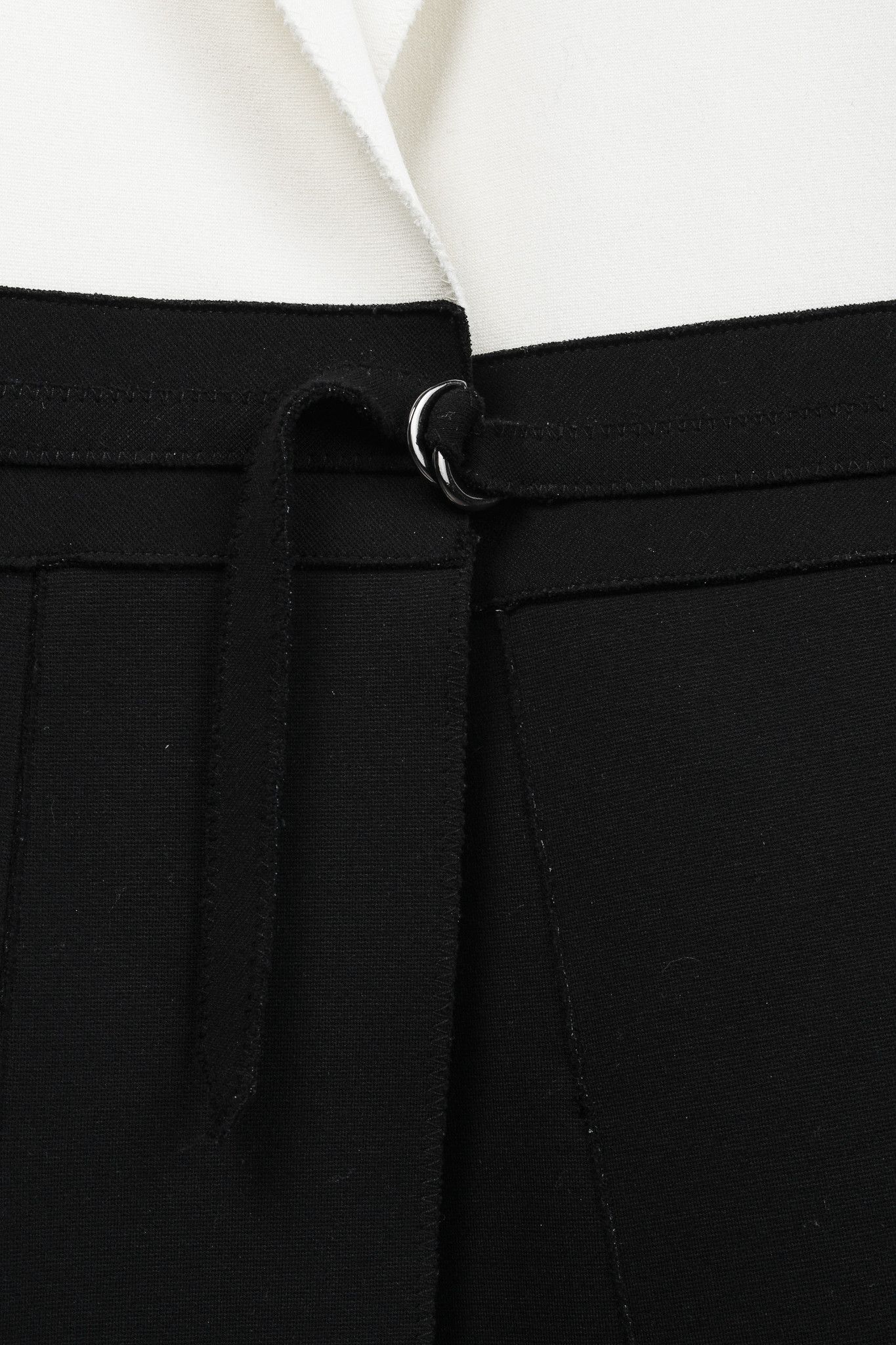 Marie Saint Pierre Marie Saint Pierre White & Black Ponte Two-Tone Blazer Size M / US 6-8 / IT 42-44 - 7 Thumbnail