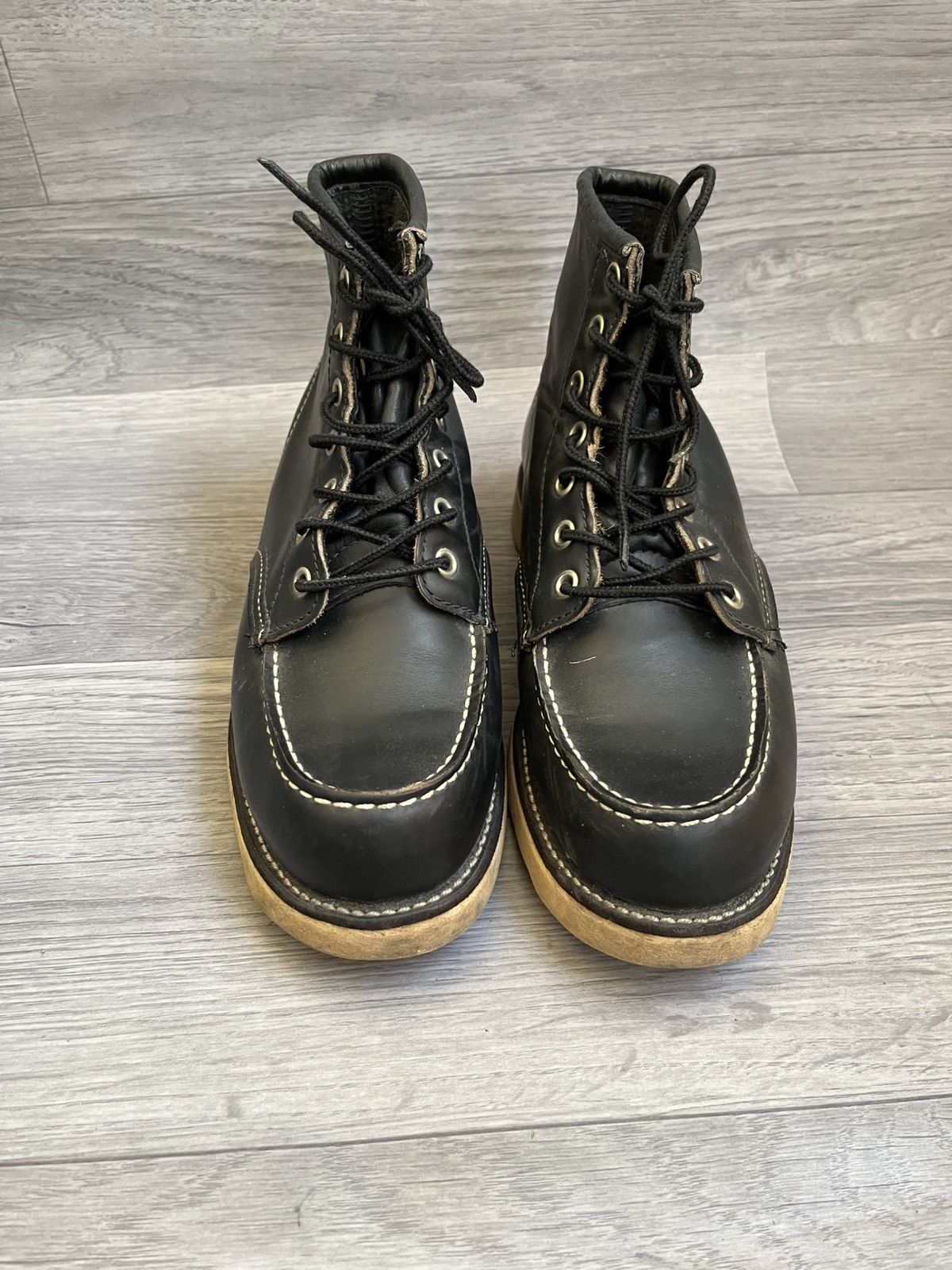 Red Wing RED WING 9070 Black Round Toe Leather Boots (US 8D) | Grailed