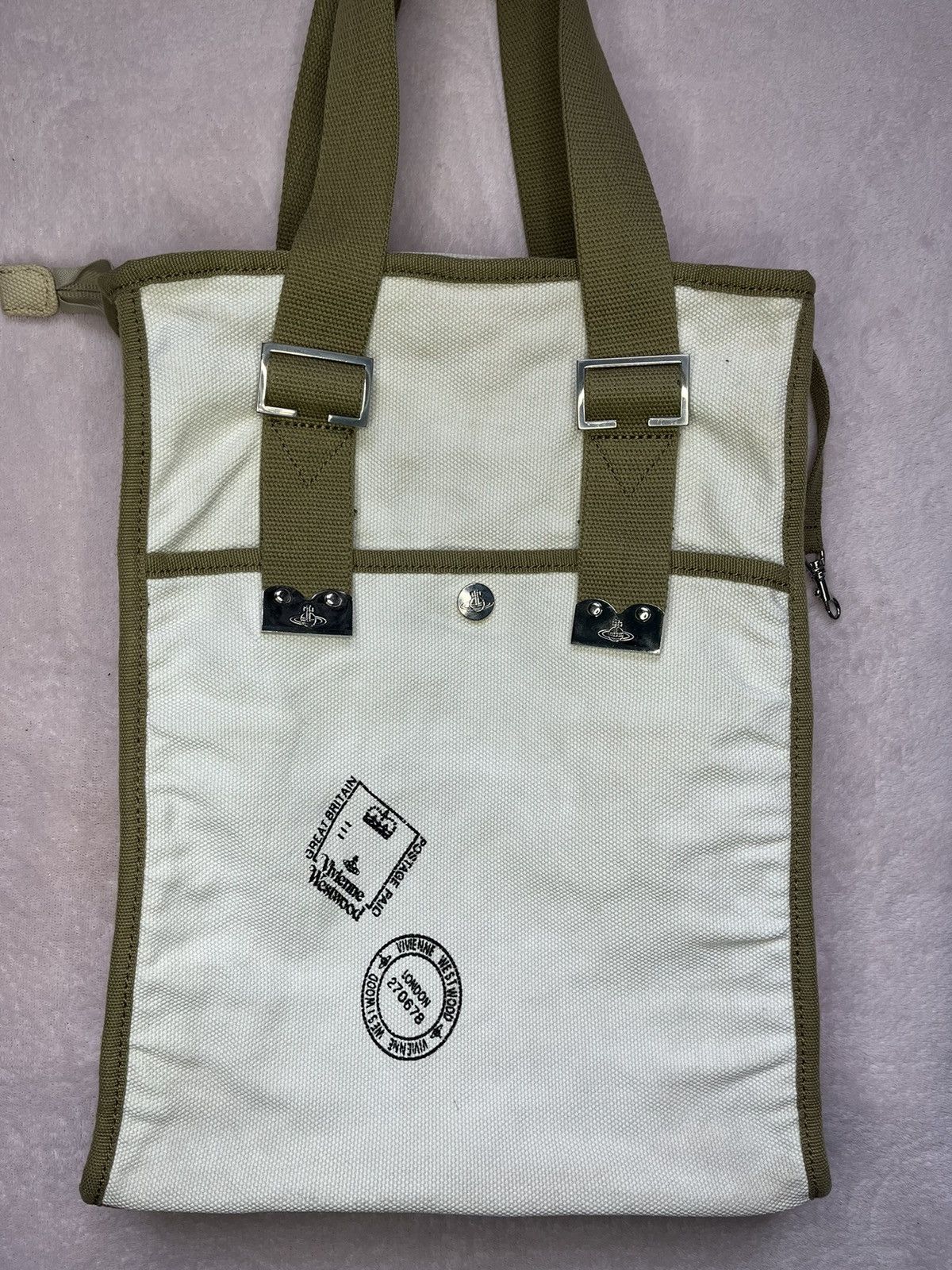 Designer × Vintage × Vivienne Westwood Vivienne Westwood Canvas Tote Bag Size ONE SIZE - 8 Thumbnail