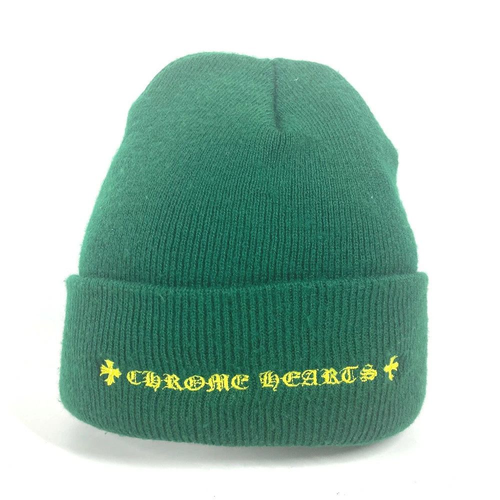 Chrome Hearts CHROME HEARTS Matty Boy Beanie/ Knit Cap Green Size ONE SIZE - 1 Thumbnail