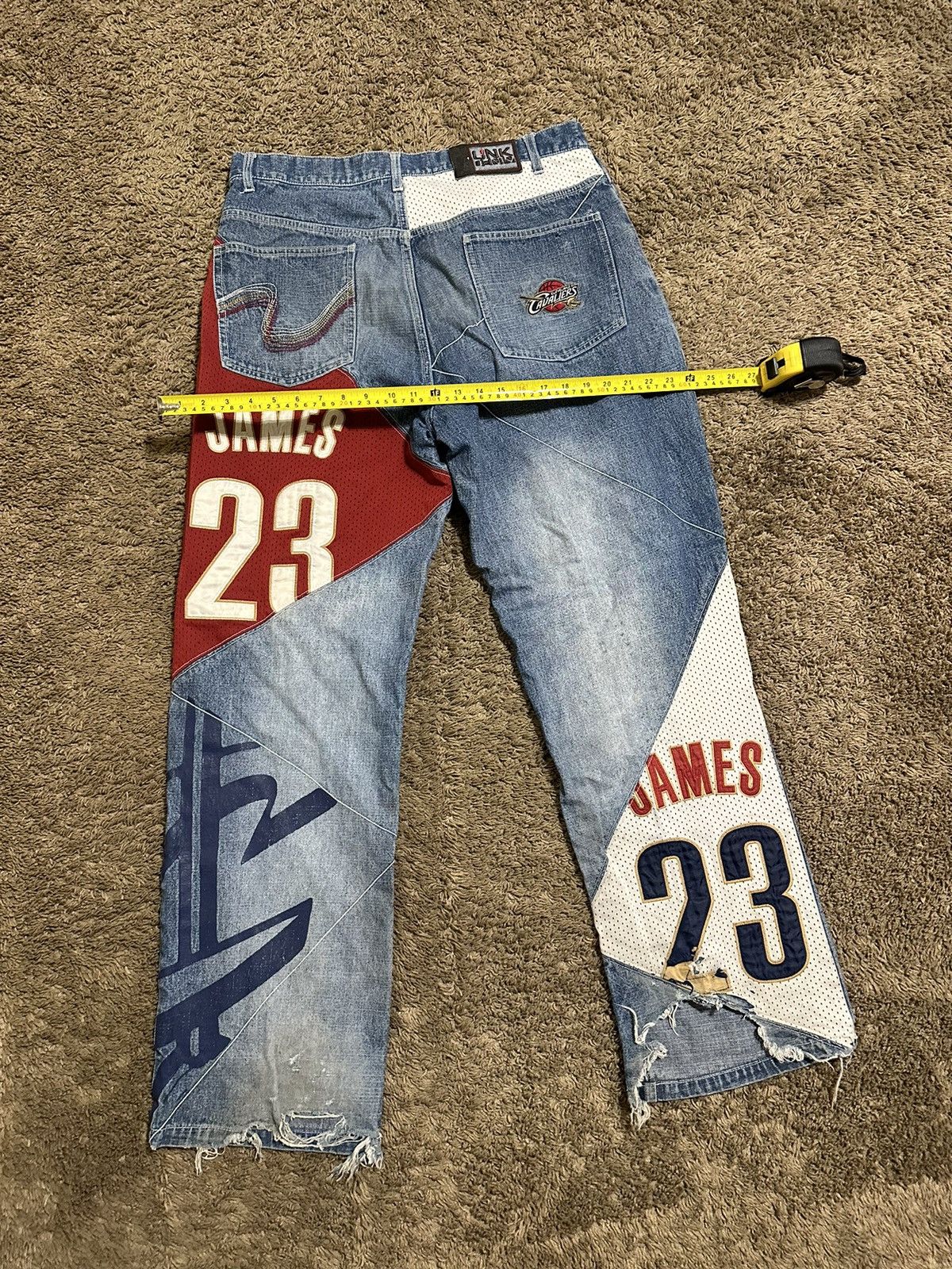 NBA × Vintage Vintage UNK NBA Cleveland Cavaliers pants 00s size 34x32 Size US 34 / EU 50 - 5 Thumbnail