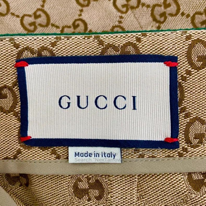 Gucci Gucci Dark brown logo jacquard full print cotton casual ha Size 28" / US 6 / IT 42 - 5 Thumbnail