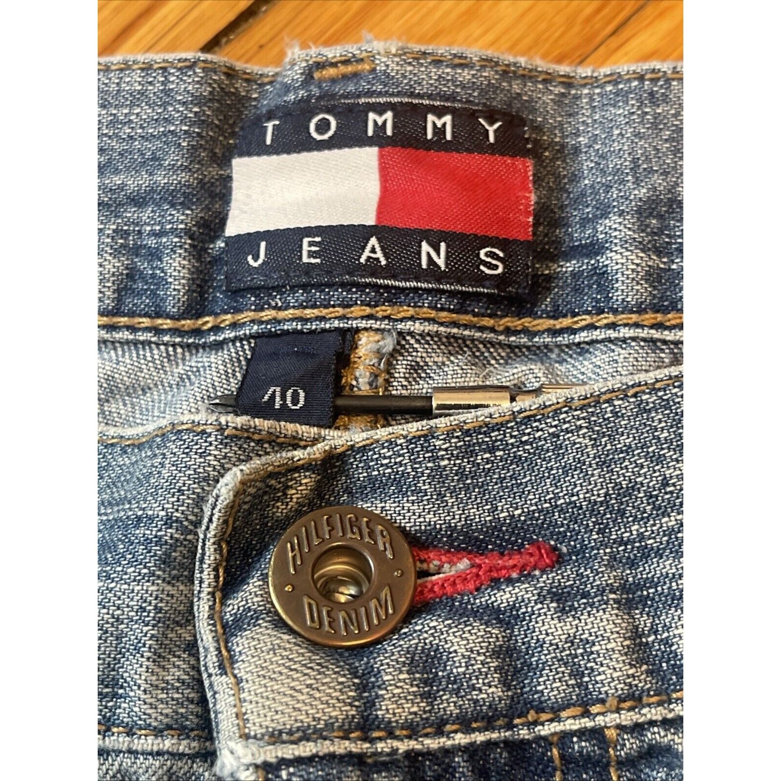 Tommy Hilfiger Vintage 90's Mens Size 40 Tommy Hilfiger Jeans Blue Denim Ca Size US 40 / EU 56 - 5 Thumbnail