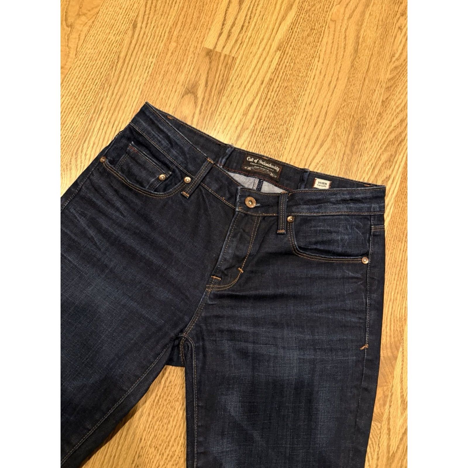 Cult Of Individuality Cult of Individuality Jeans Womens 28 Blue Vixen Curvy Fit Bootcut Y2K 90s Flare Cowgirl Stretch Pockets Denim Casual Regular Vintage N/A Size 28" / US 6 / IT 42 - 5 Thumbnail