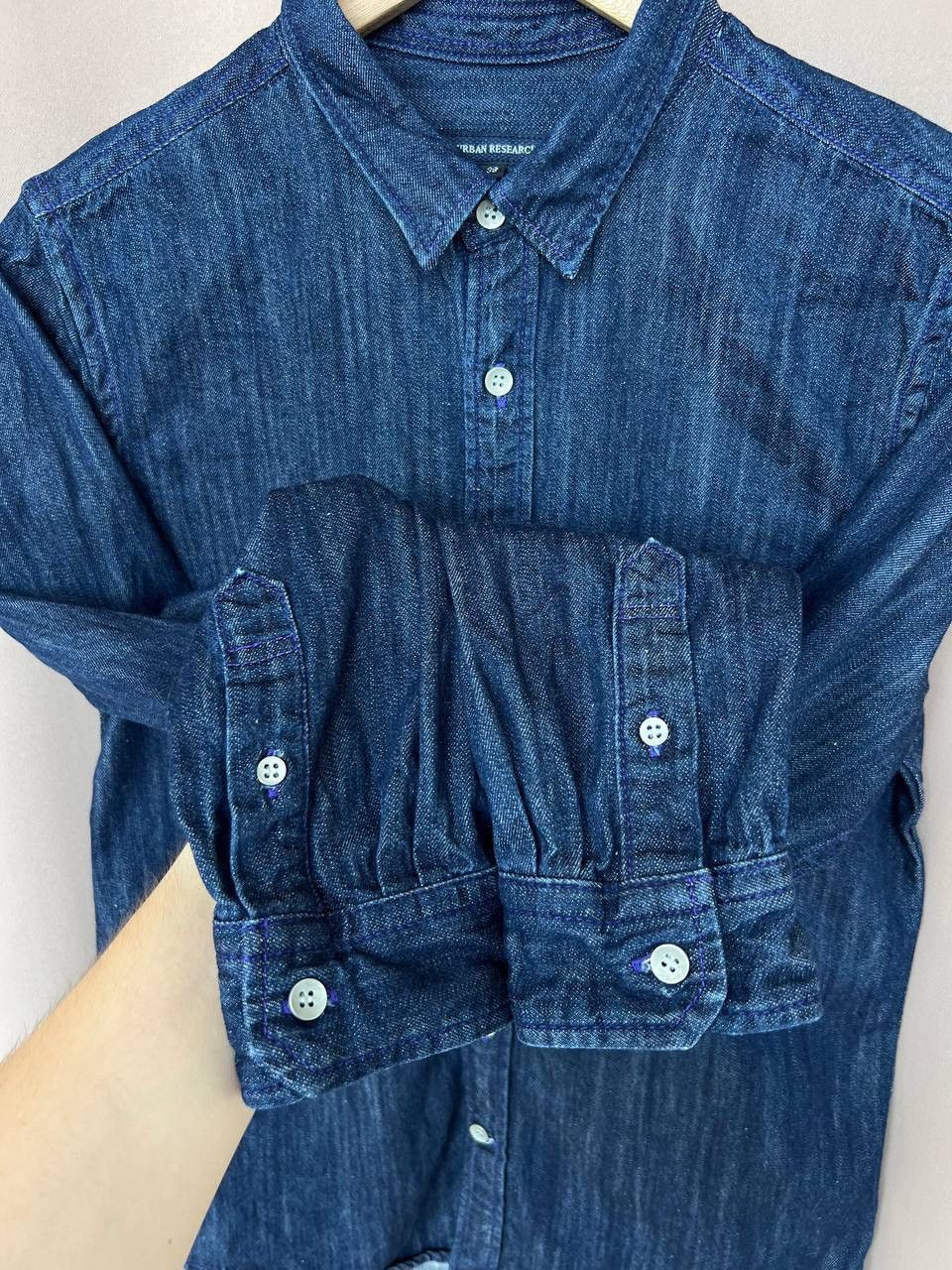 URBAN RESEARCH DOORS Urban Research Denim Button Shirt Mens Size 38 or S Japanese Size US S / EU 44-46 / 1 - 9 Thumbnail