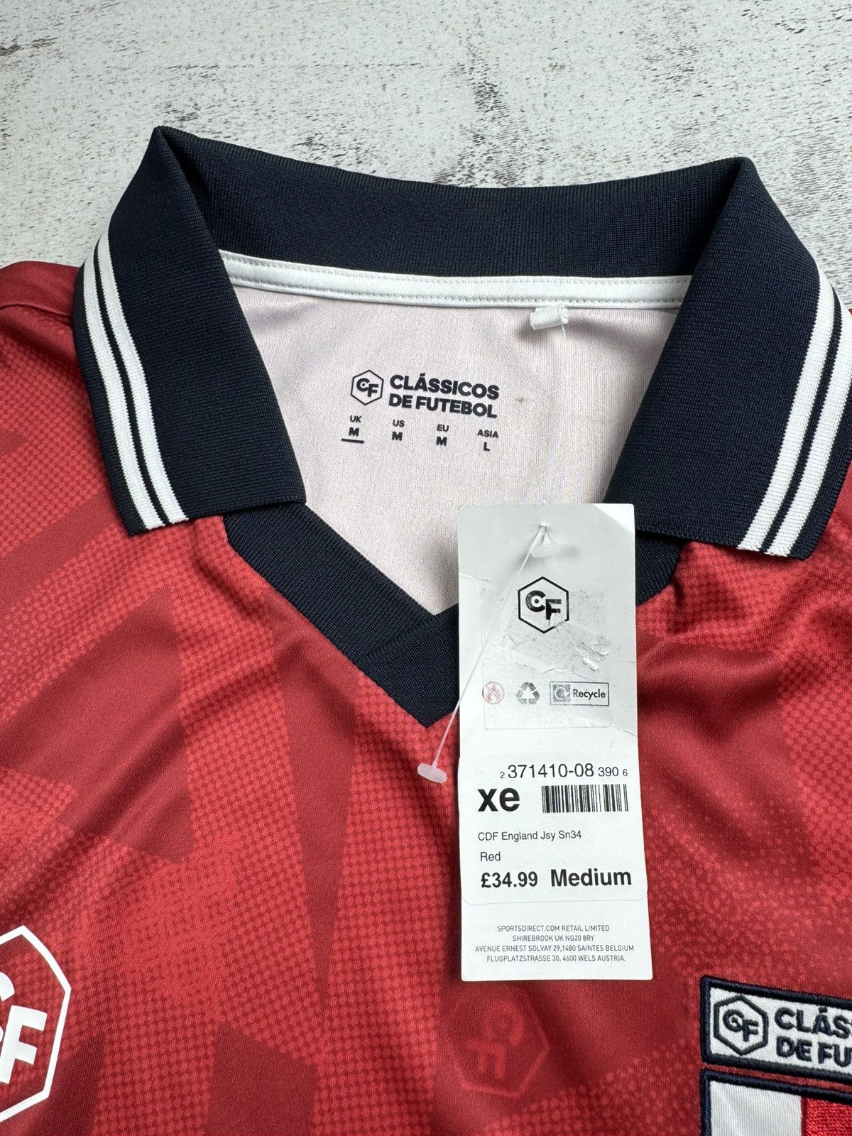 Vintage England Retro Classicos De Futebol NEW Men Vintage Soccer Football Shirt Jersey Size US M / EU 48-50 / 2 - 10 Thumbnail