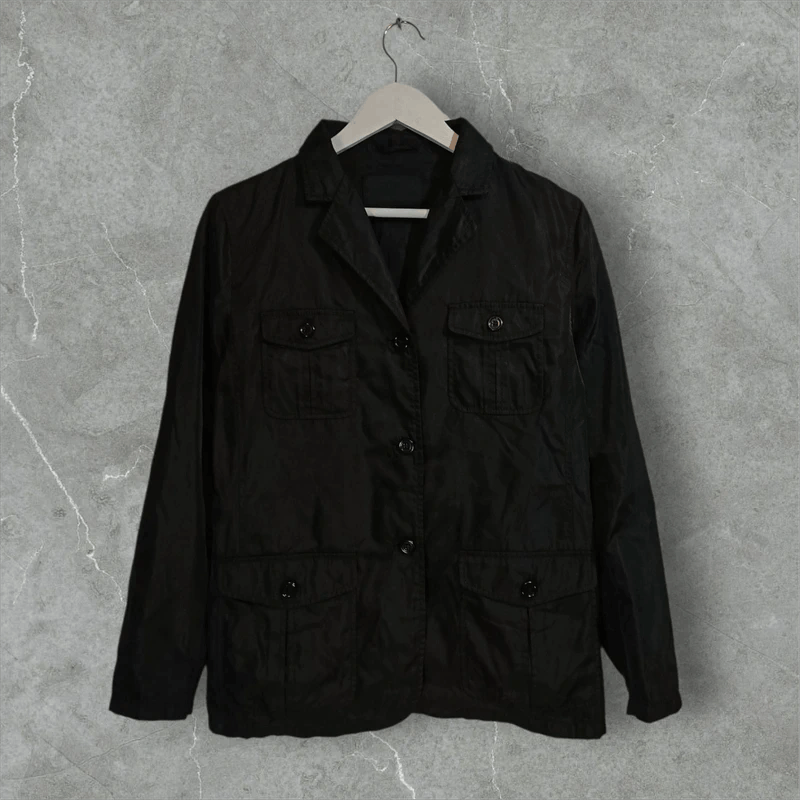 Prada Vintage Prada 90s Nylon Jacket Size US XL / EU 56 / 4 - 1 Thumbnail