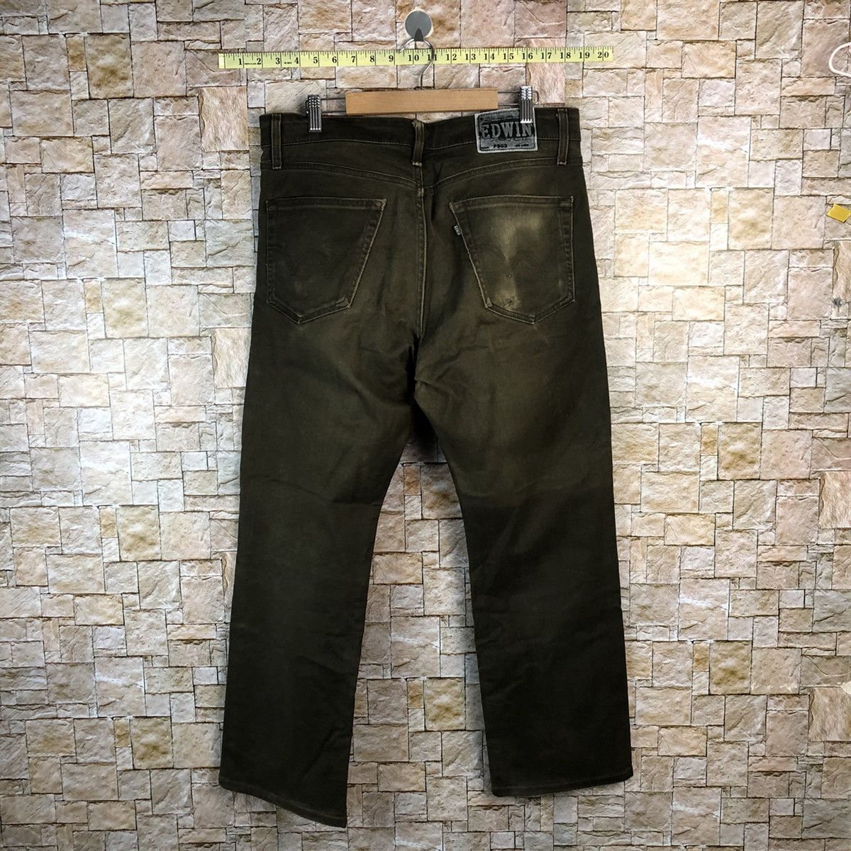Edwin Edwin Dark Brown Casual Pants #A967 Size US 34 / EU 50 - 11 Thumbnail