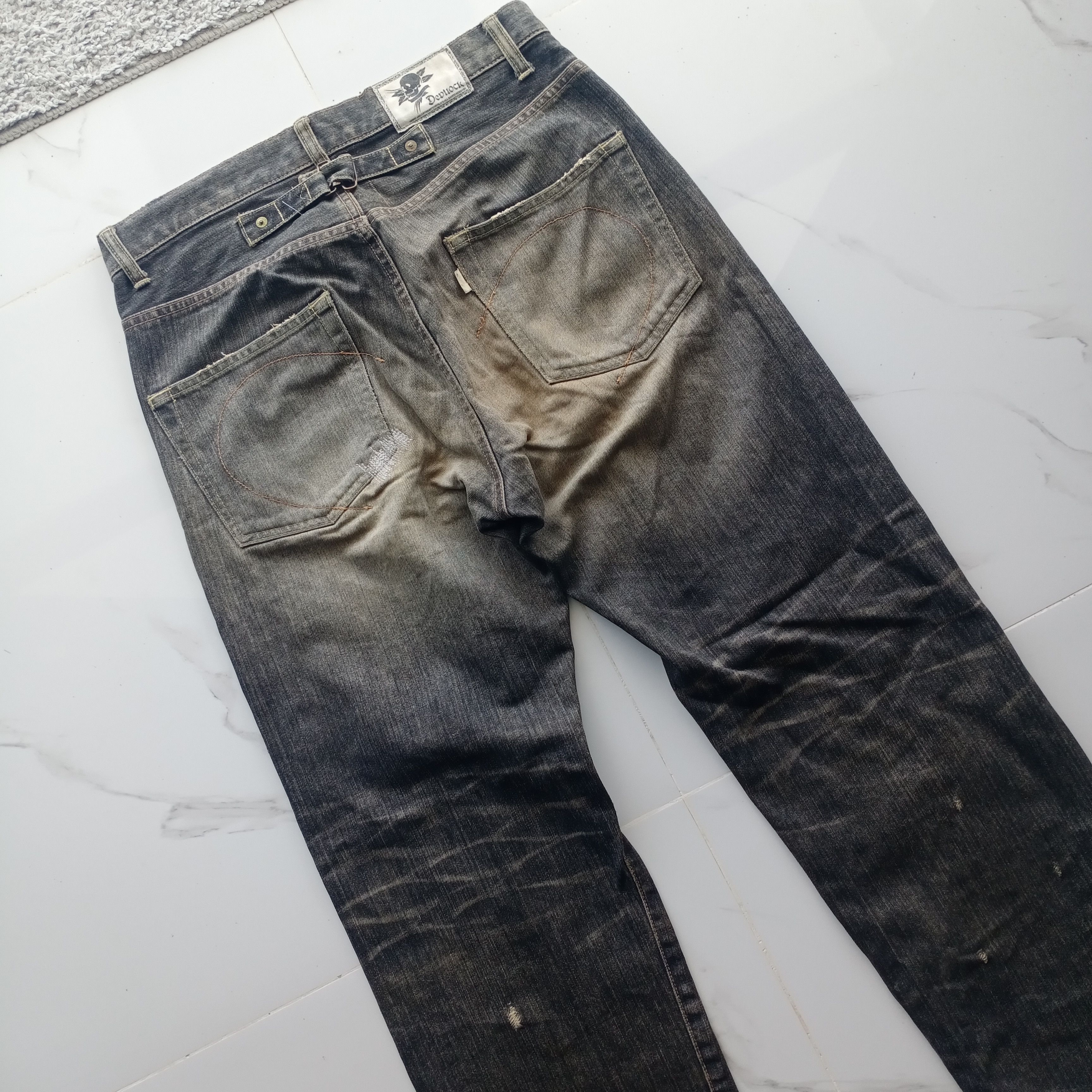 Devilock Devilock Hardcore Disstressed Jeans Japan Denim Size US 31 - 15 Thumbnail