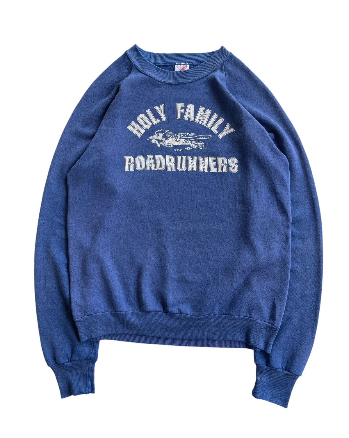 Vintage Jerzees 90s Holy Family Roadrunners Sunfaded Sweatshirt Size US M / EU 48-50 / 2 - 1 Thumbnail