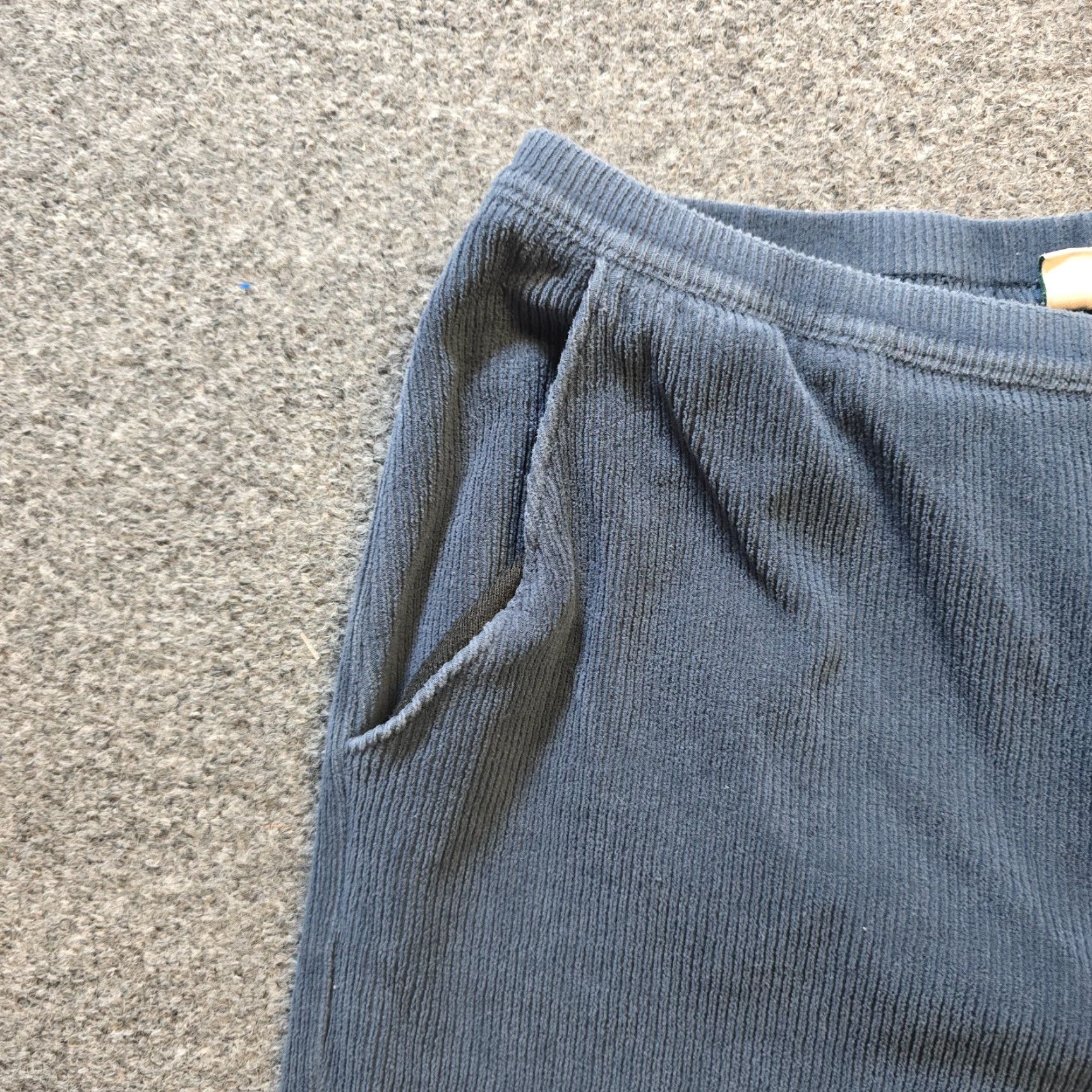 Vintage VINTAGE? (No) LL Bean Pants Womens Medium Blue Perfect Knit Corduroy High Rise Casual Size 32" / US 10 / IT 46 - 3 Thumbnail
