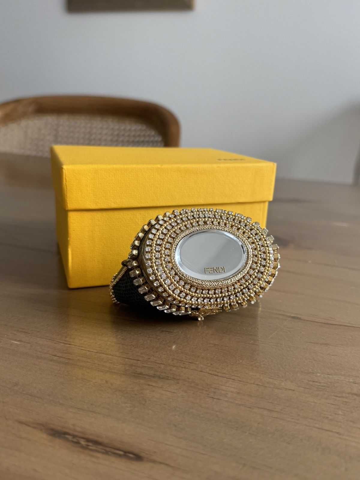 Fendi Vintage Fendi Mini Alligator Purse with Swarovski Crystals Size ONE SIZE - 4 Thumbnail
