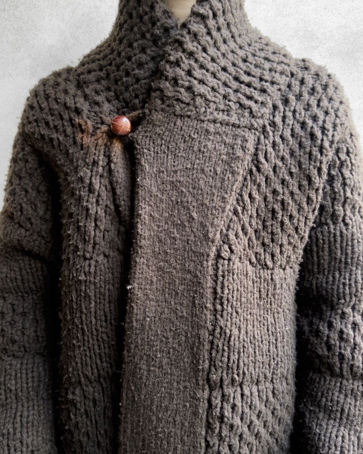 Maison Margiela Maison Martin Margiela Knitted Shawl Collar Caban Size US L / EU 52-54 / 3 - 9 Thumbnail