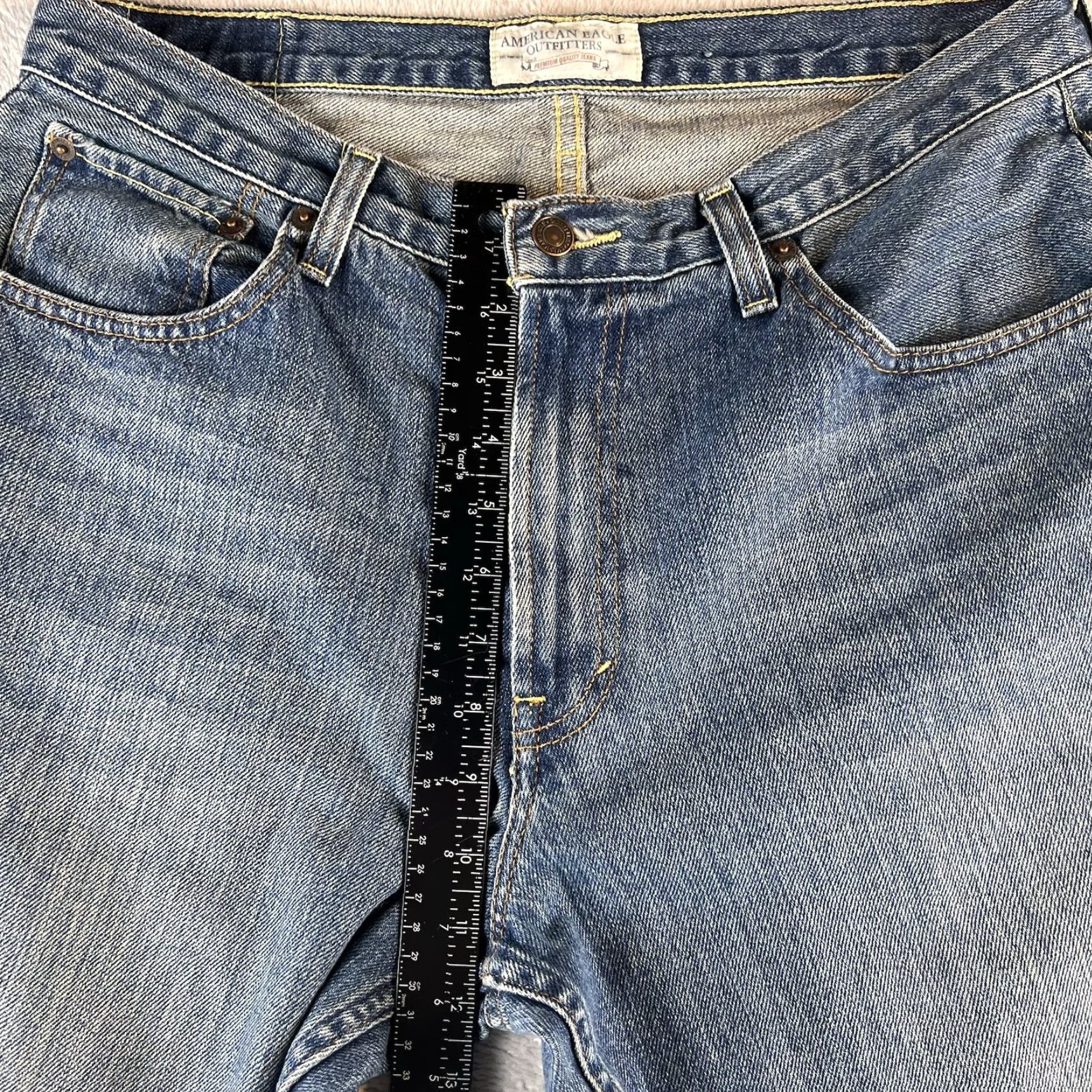 American Eagle Outfitters VINTAGE American Eagle Jeans Mens 32x30 Blue Grunge Straight 32 Waist Regular Jeans Mens Blue Grunge 90s Size US 32 / EU 48 - 7 Thumbnail