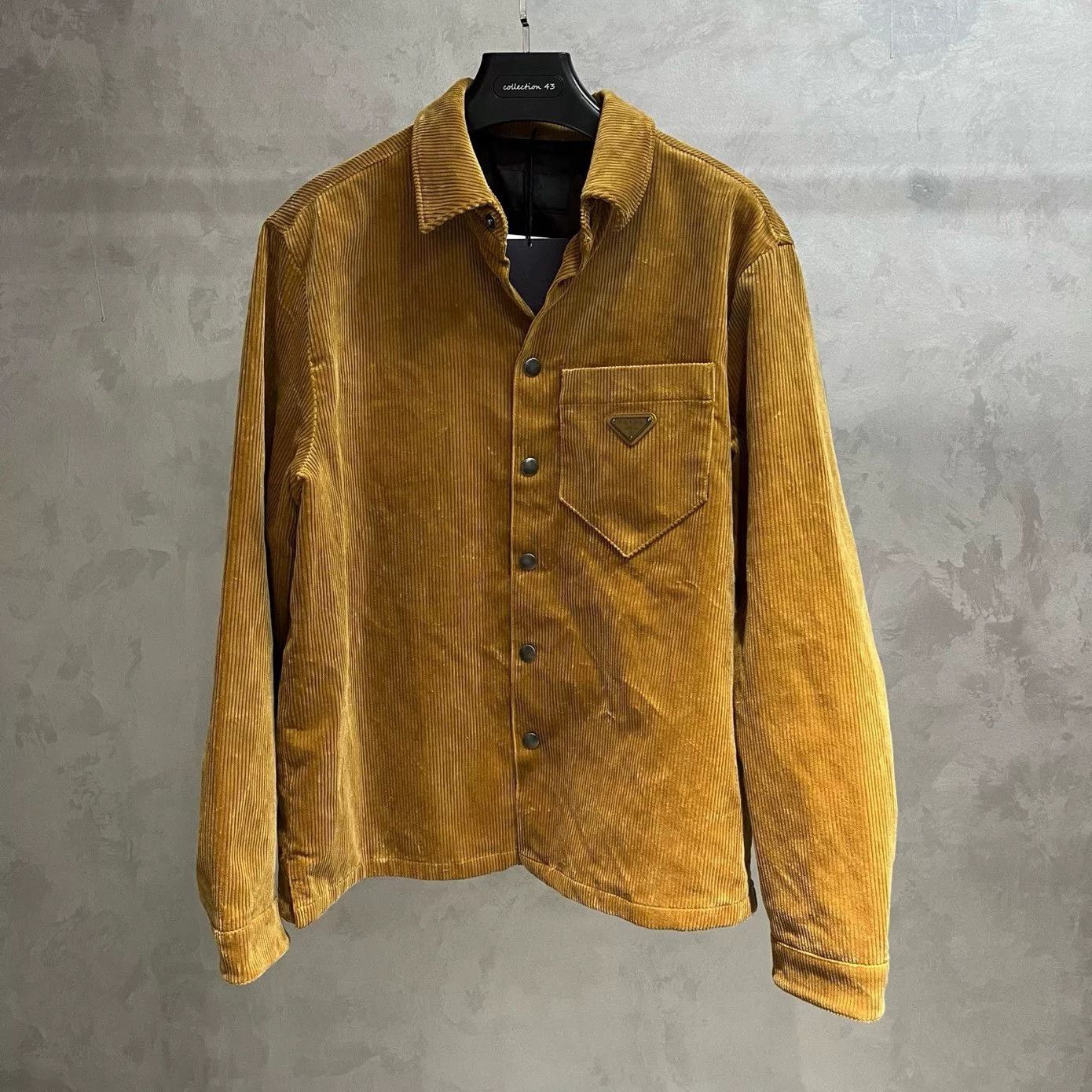 Prada Prada Oversized Yellow Shirt l Men Size US L / EU 52-54 / 3 - 1 Thumbnail