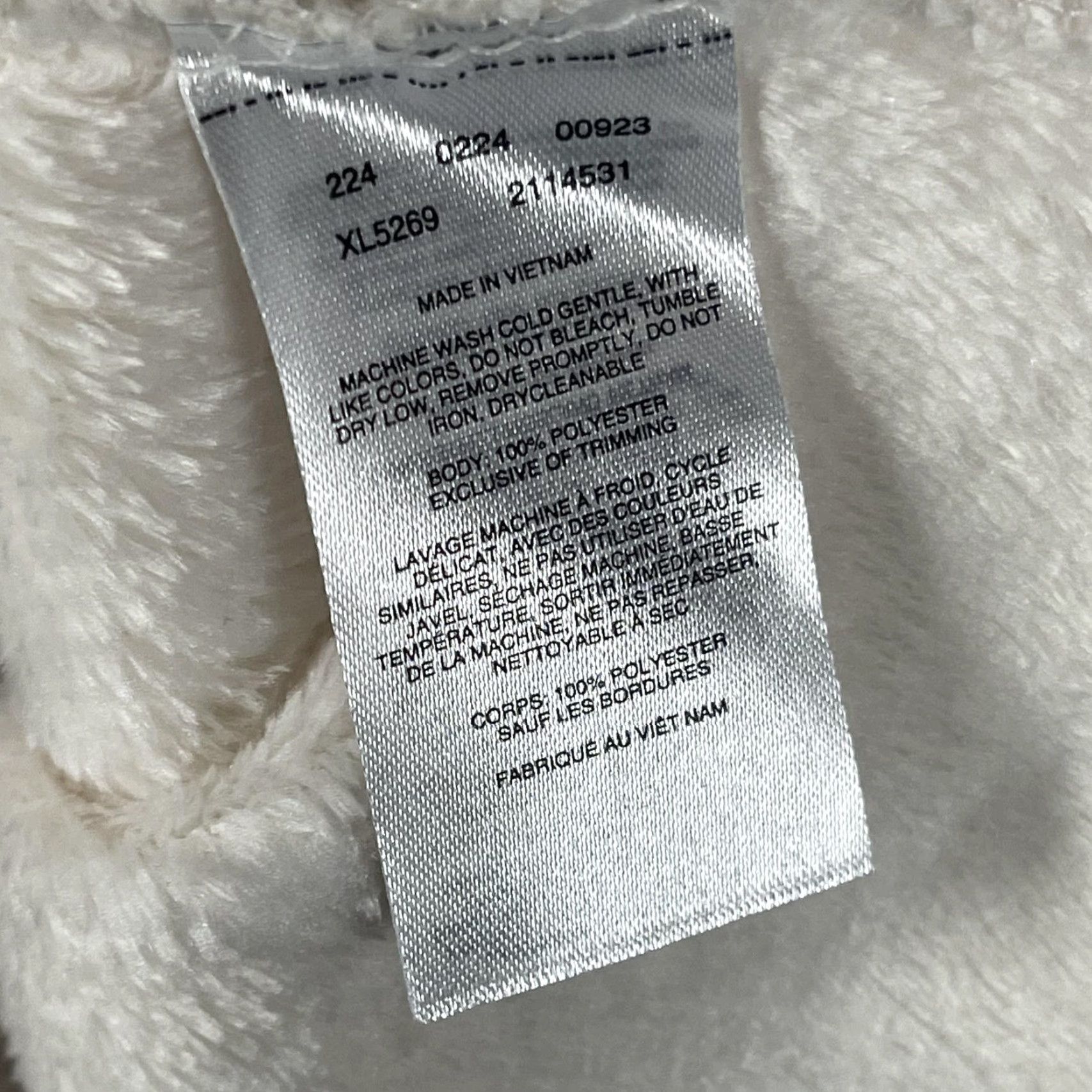 Vintage Columbia Jacket Womens M Ivory Plush Fleece Full Zip Sherpa Soft Warm Cozy Coat? Size M / US 6-8 / IT 42-44 - 5 Thumbnail