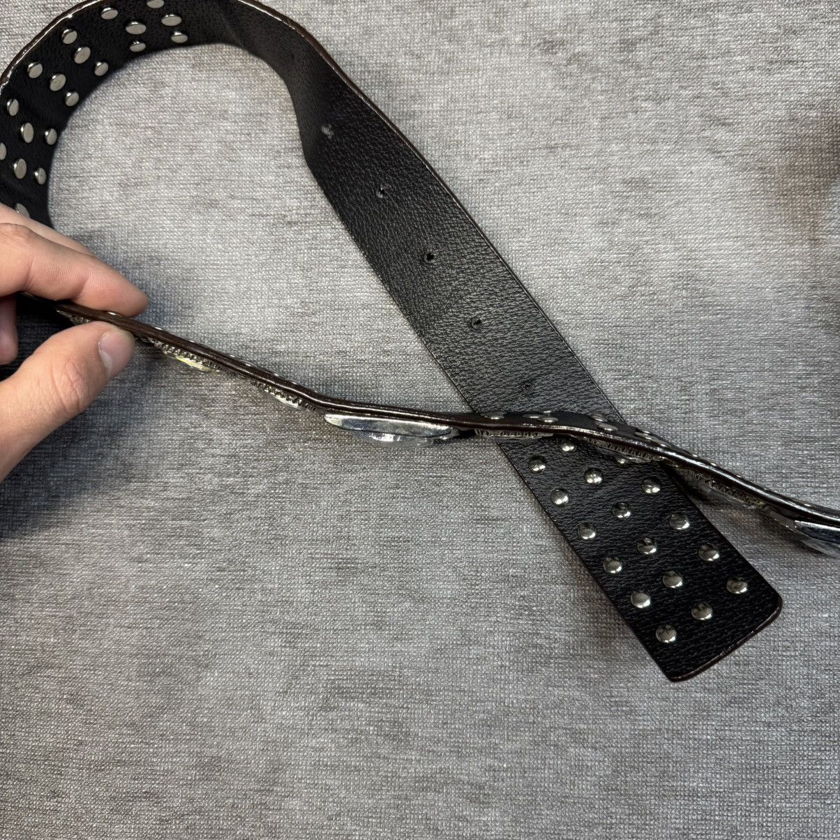 Hysteric Glamour × Japanese Brand Y2K Leather Belt Leopard Print Rhinestone B.B Simon style Size ONE SIZE - 9 Thumbnail