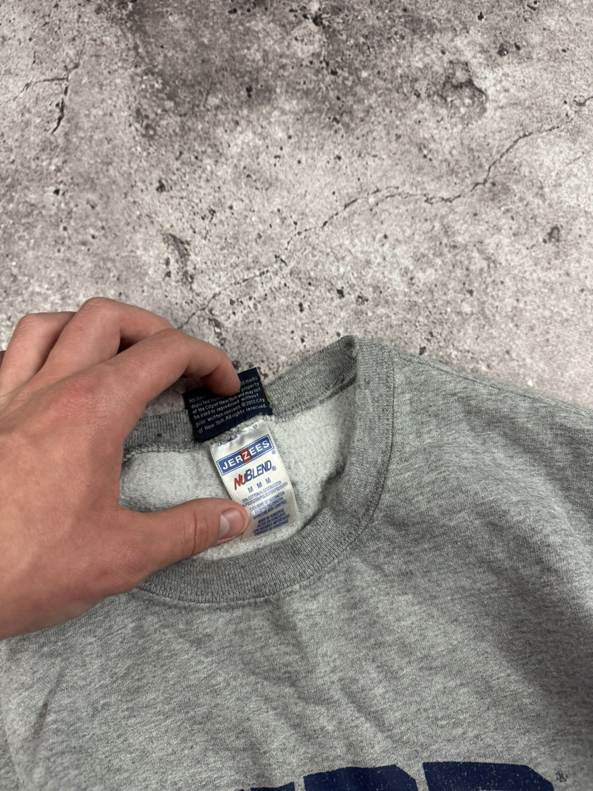 Jerzees Vintage Jerzees Drop Shoulder Fit NYPD Sweatshirt 90’s rare Size US M / EU 48-50 / 2 - 6 Thumbnail
