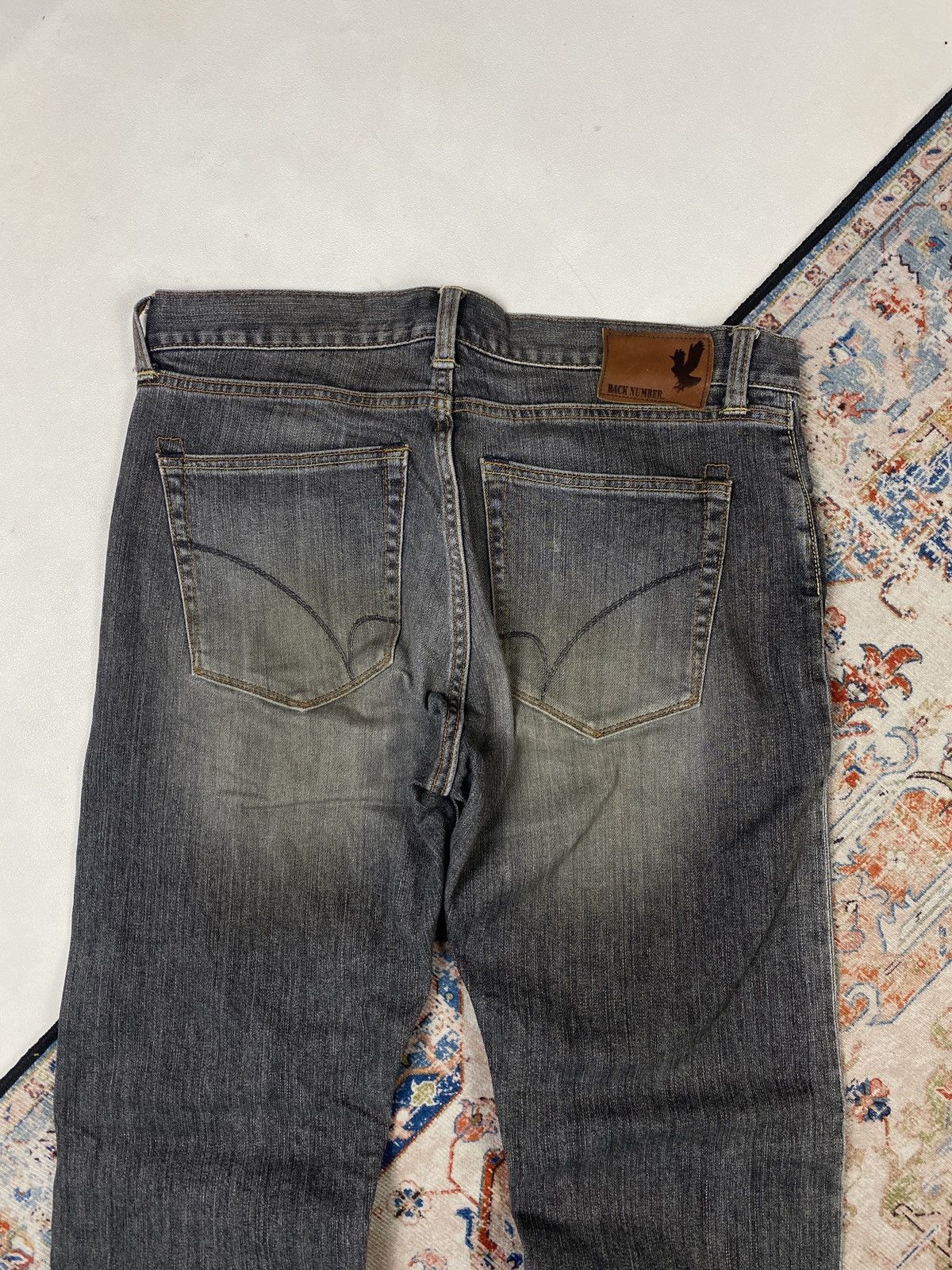 Japanese Brand × Vintage Longpants Selvedge BackNumber Grey Size US 33 - 4 Thumbnail