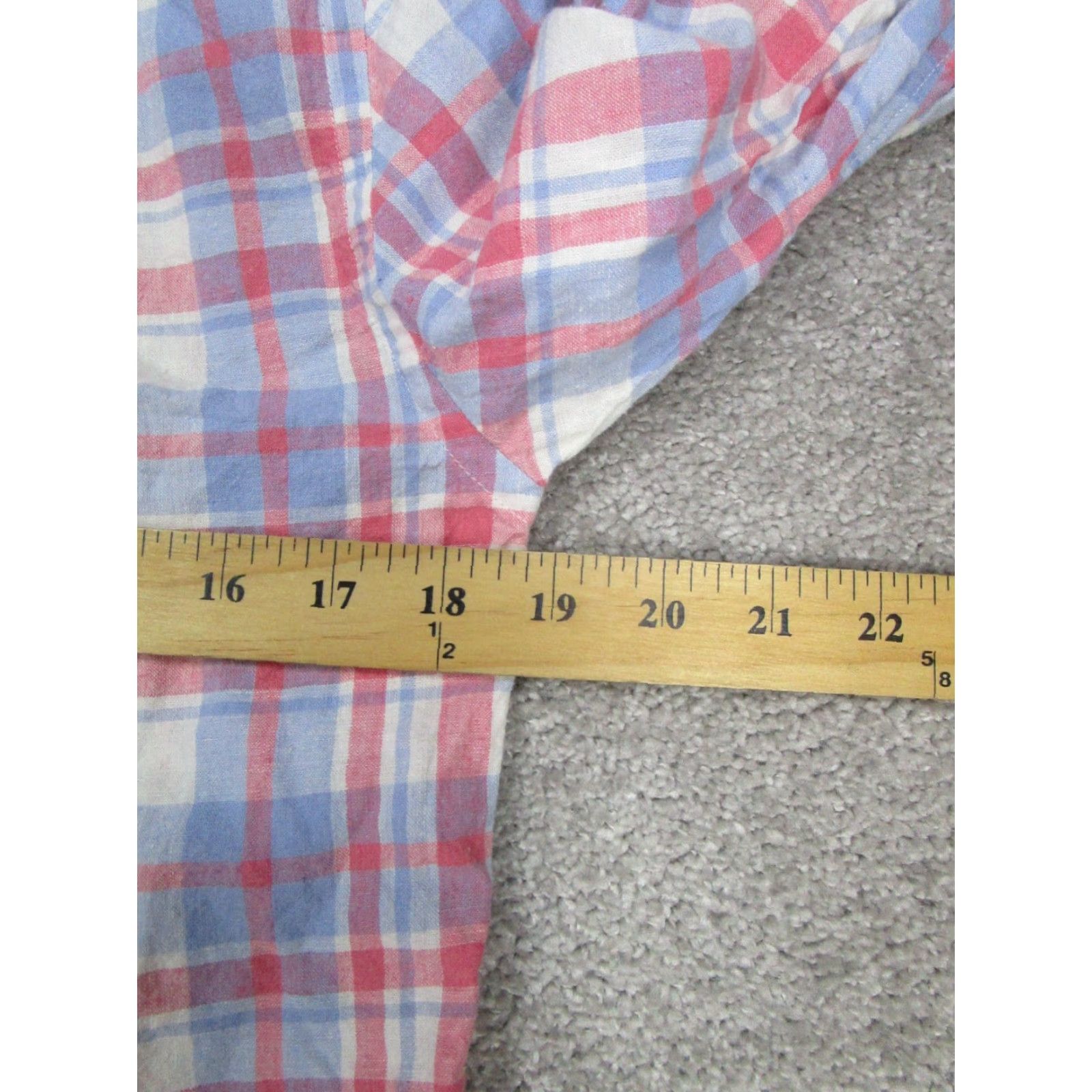 Vineyard Vines Vineyard Vines Shirt Mens S Pink White Linen Cotton Button Up Pattern Plaid Collared Long Sleeve Casual Size US S / EU 44-46 / 1 - 7 Thumbnail