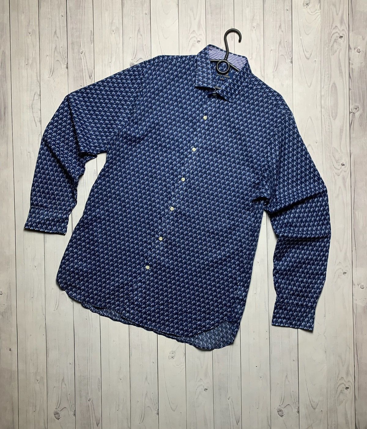 Polo Ralph Lauren × Vintage Polo Ralph Lauren monogram shirt size M/L rare logo Size US L / EU 52-54 / 3 - 1 Thumbnail