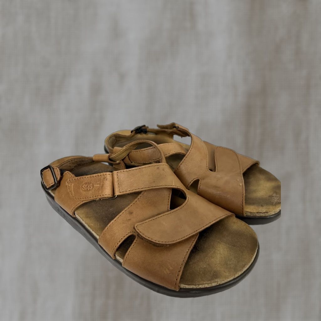 SAS SAS Women’s Sandal Cross Strap Tripad Comfort Huggy Caramel 10 M Womens Shoes Size US 10 / IT 40 - 1 Thumbnail