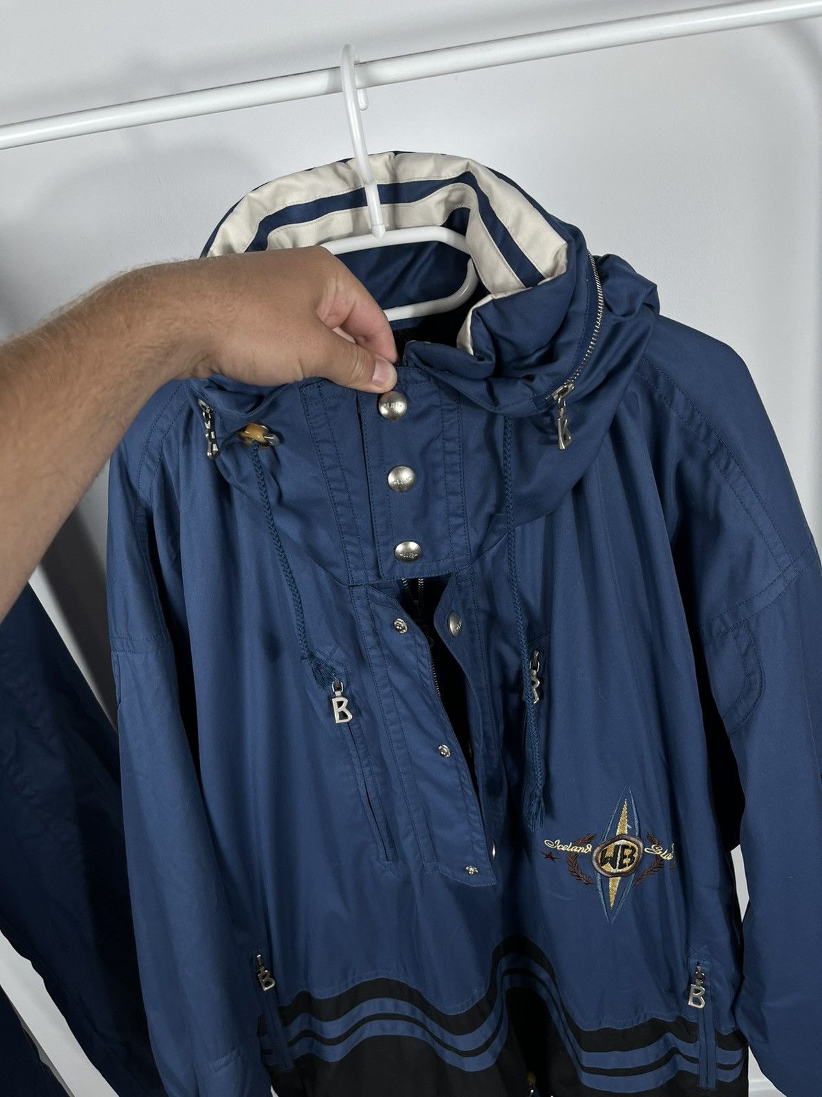 Bogner Vintage Bogner Glaciers Ski Set Jacket Pants Blue Black Logo Size US XL / EU 56 / 4 - 5 Thumbnail