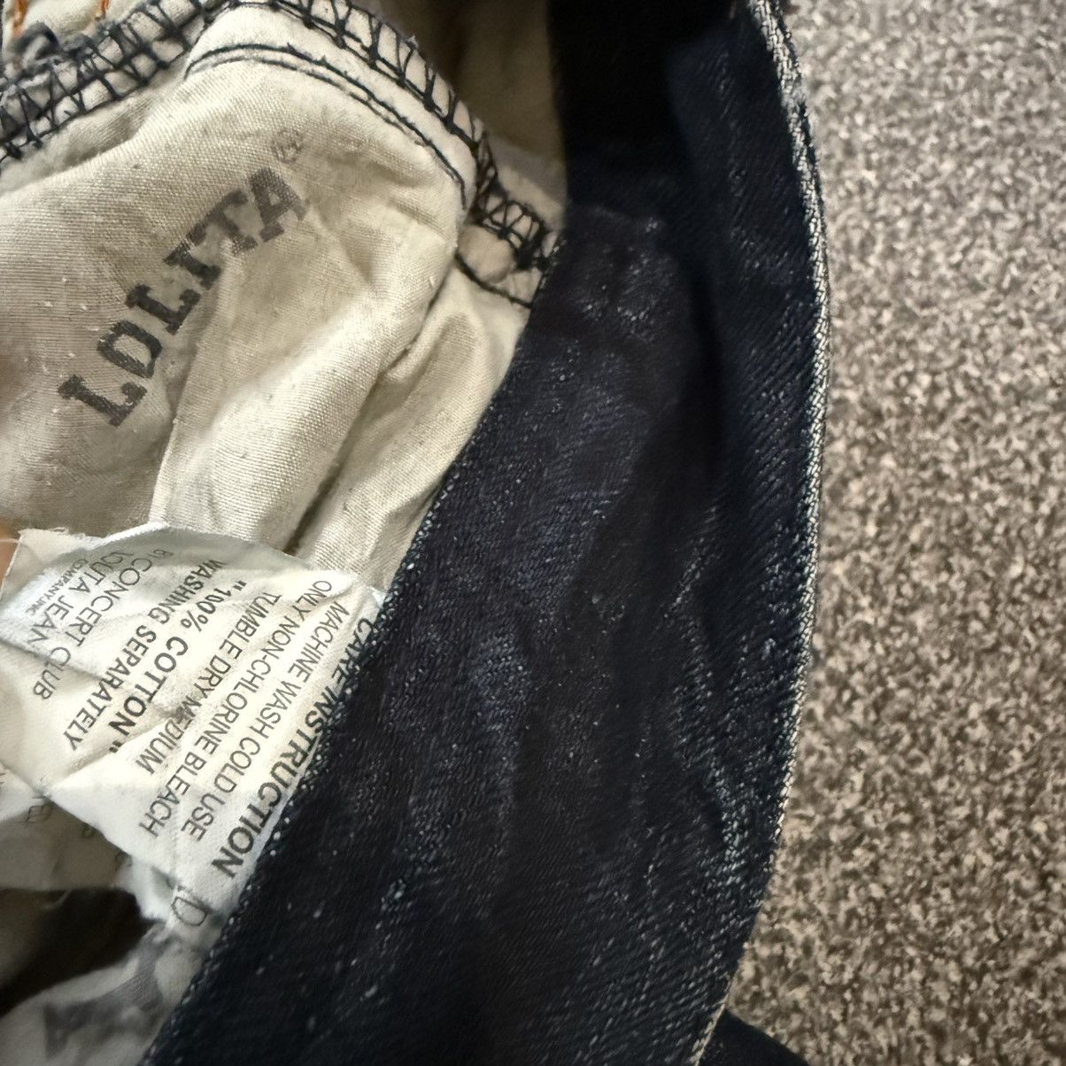 Le Grande Bleu (L.G.B.) Insane Vintage Exotic Flared Gothic Lolita Distressed Jeans Size US 32 / EU 48 - 16 Thumbnail