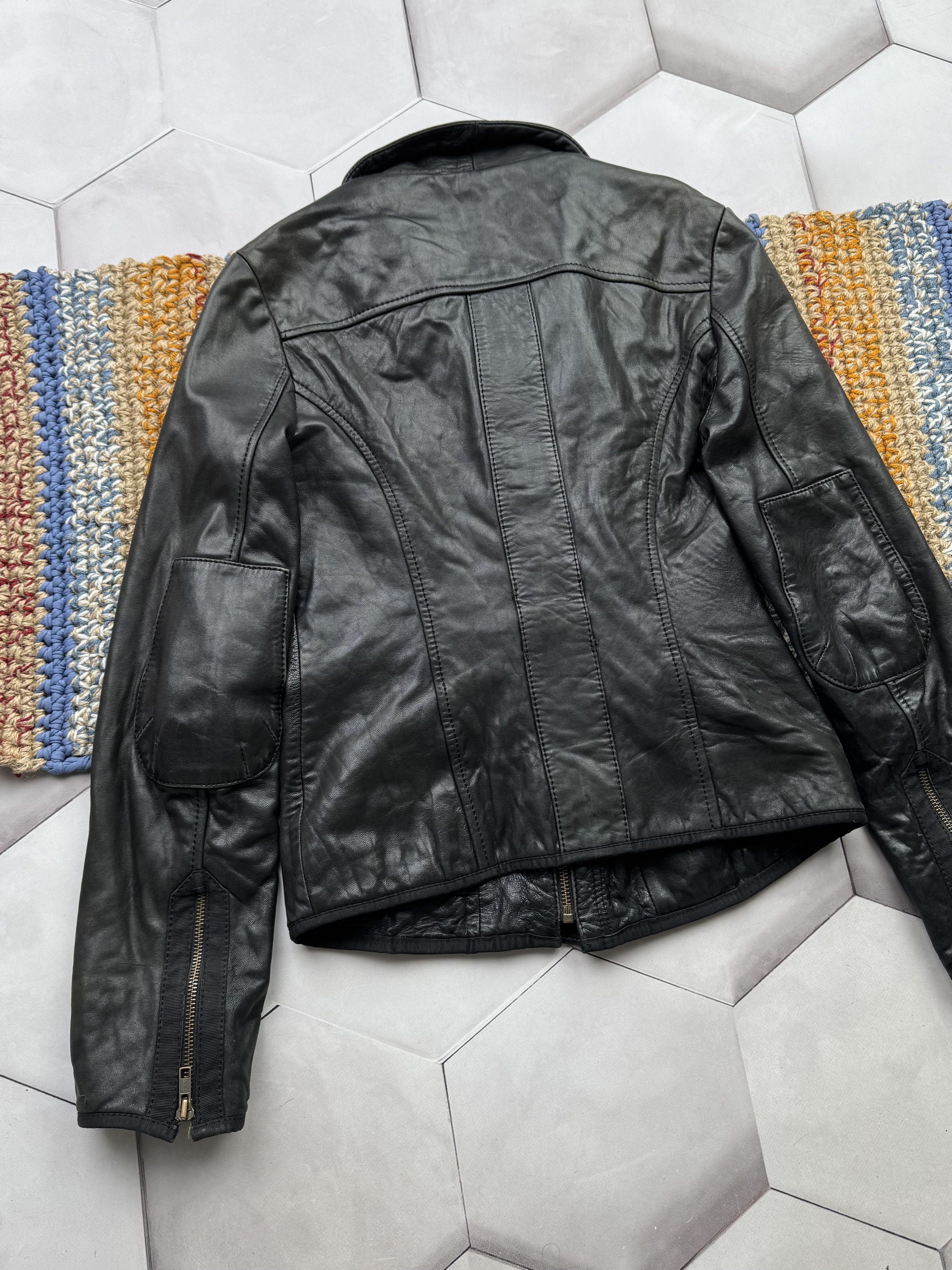 Vintage Vintage Cropped Leather Jacket Size S / US 4 / IT 40 - 12 Thumbnail