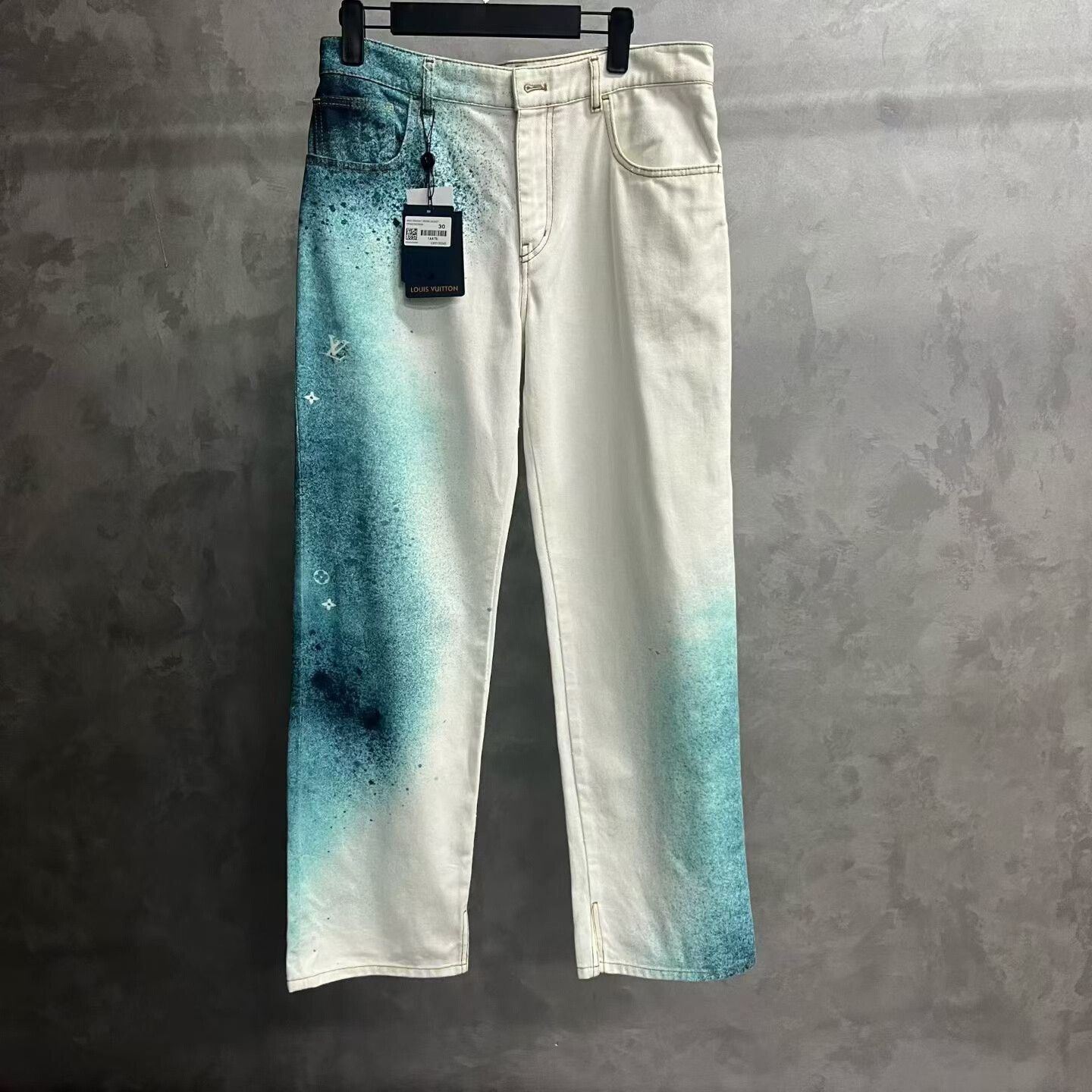 Louis Vuitton Louis Vuitton Retro Printed White Denim Jeans 28 Men Size US 28 / EU 44 - 1 Thumbnail