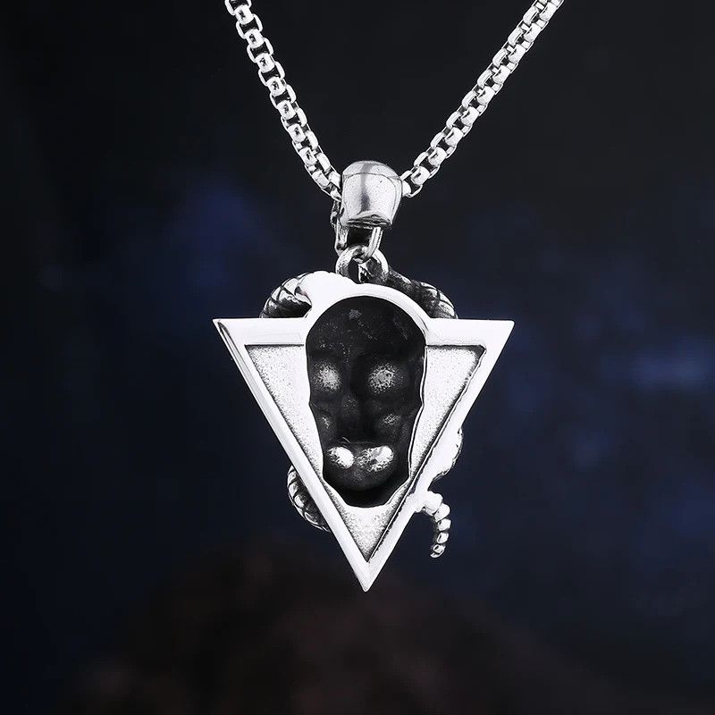 Japanese Brand × Jewelry Creative Skull With Snake Pendant Necklace Size ONE SIZE - 2 Thumbnail