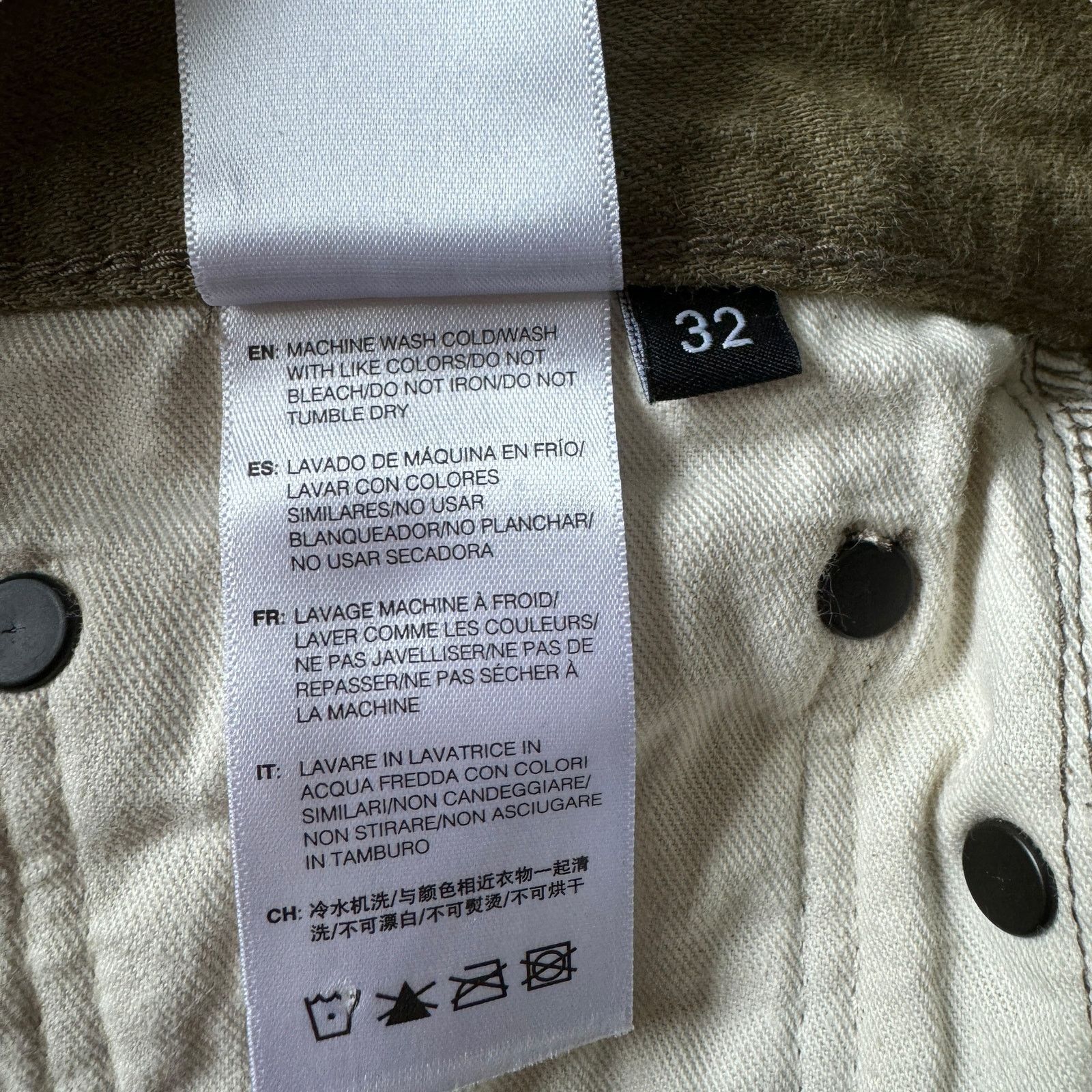 John Elliott John Elliott Khaki Slim Straight Jeans Size US 32 / EU 48 - 5 Thumbnail