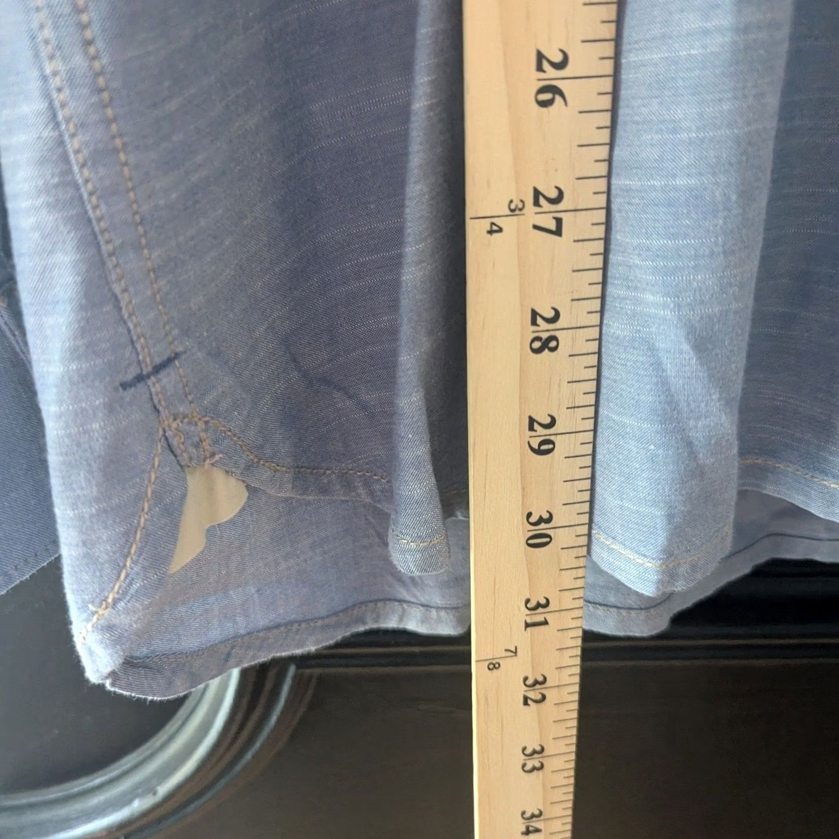 Timberland Timberland Shirt Chambray Long Sleeve Button Down with Chest Pocket Embroidered Logo Men's XL Regular Blue 100% Cotton Size US XL / EU 56 / 4 - 6 Thumbnail