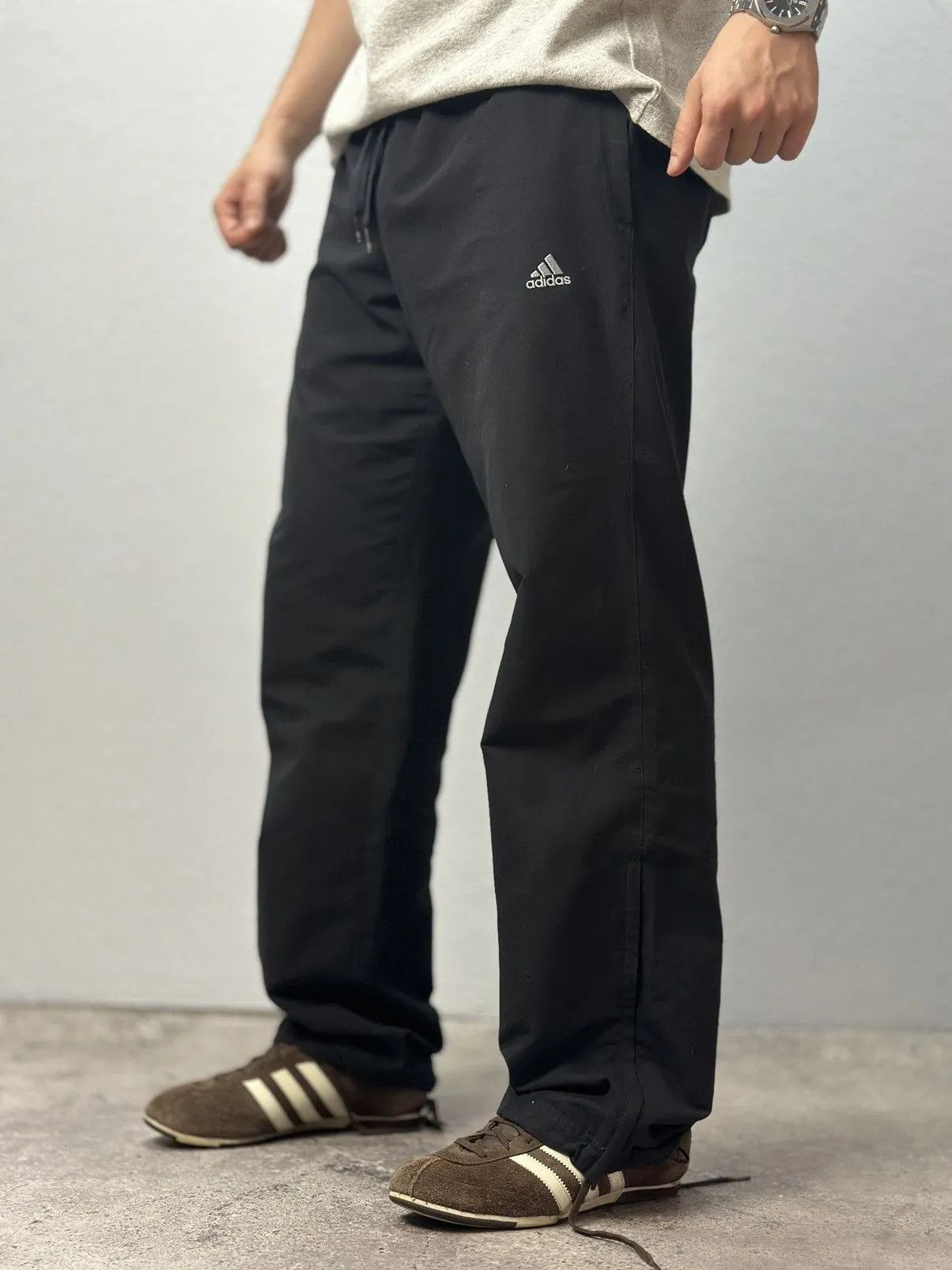 90s archive adidas wide nylon pants y2k 90s archive adidas