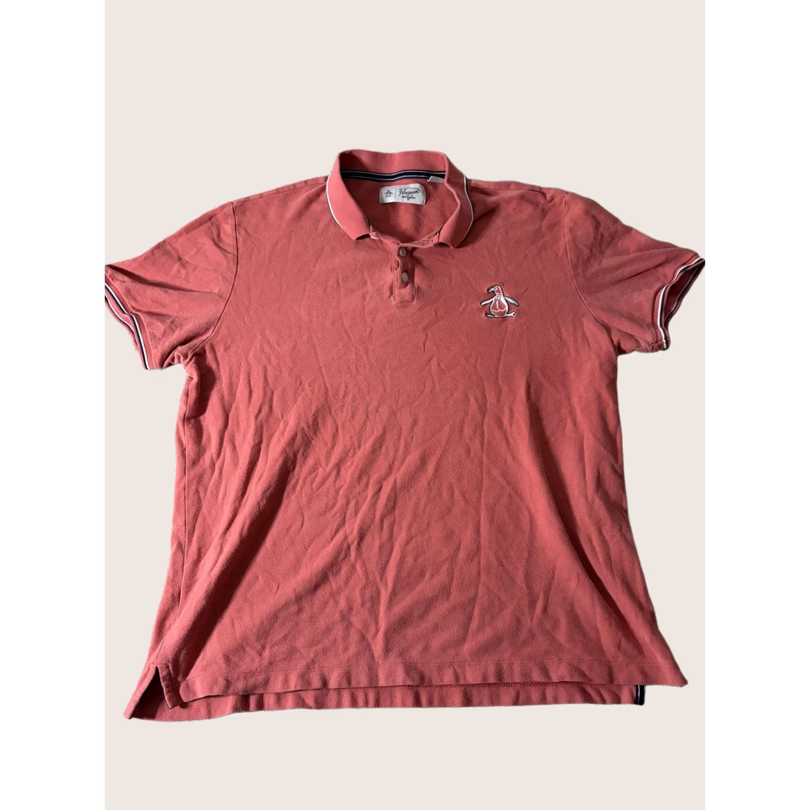 Original Penguin Original Penguin Polo Shirt Mens Large Pink Short Sleeve Cotton Embroidered Logo Size US L / EU 52-54 / 3 - 1 Thumbnail