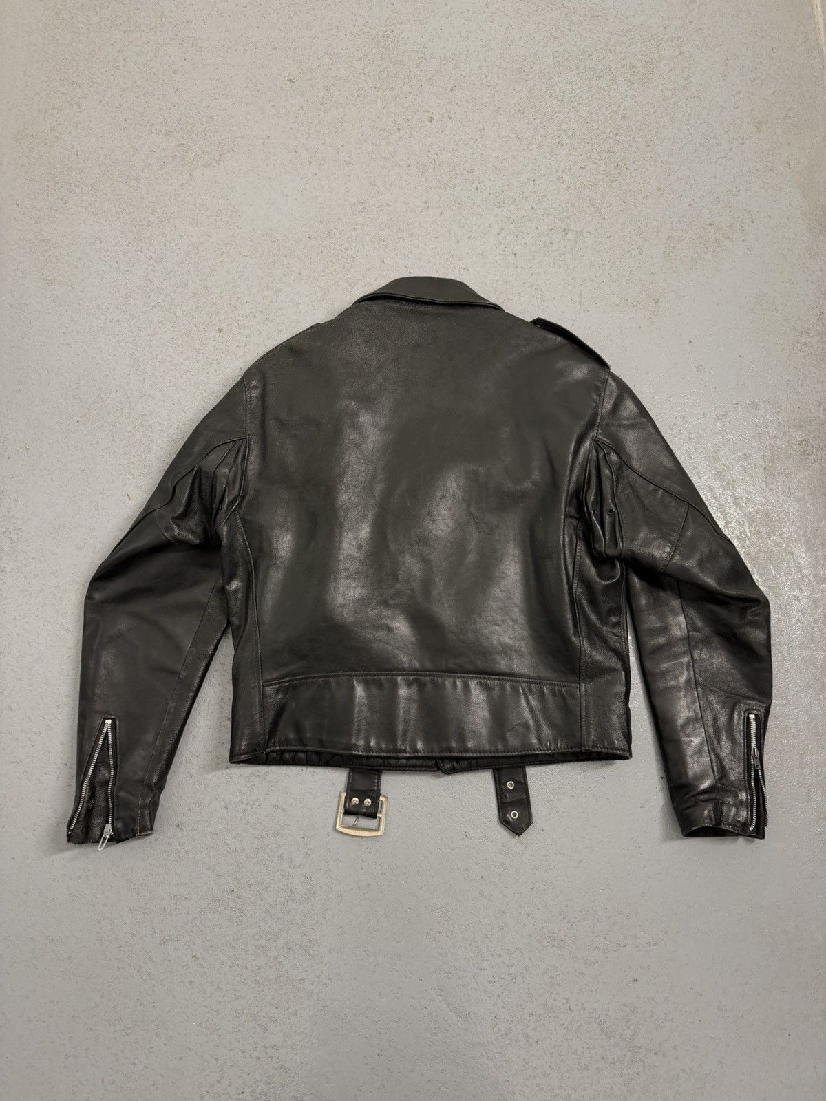 Schott Vintage Schott Perfecto 418 Dense Leather Made In USA Jacket Size US L / EU 52-54 / 3 - 12 Thumbnail
