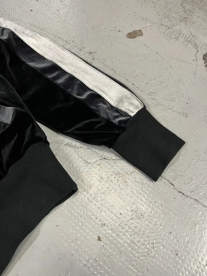 Dolce & Gabbana AW2007 Dolce & Gabbana Black Velvet Metallic Zip Hoodie Size S / US 4 / IT 40 - 6 Thumbnail