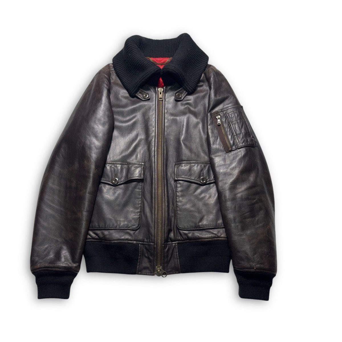 00s Swagger leather jacket