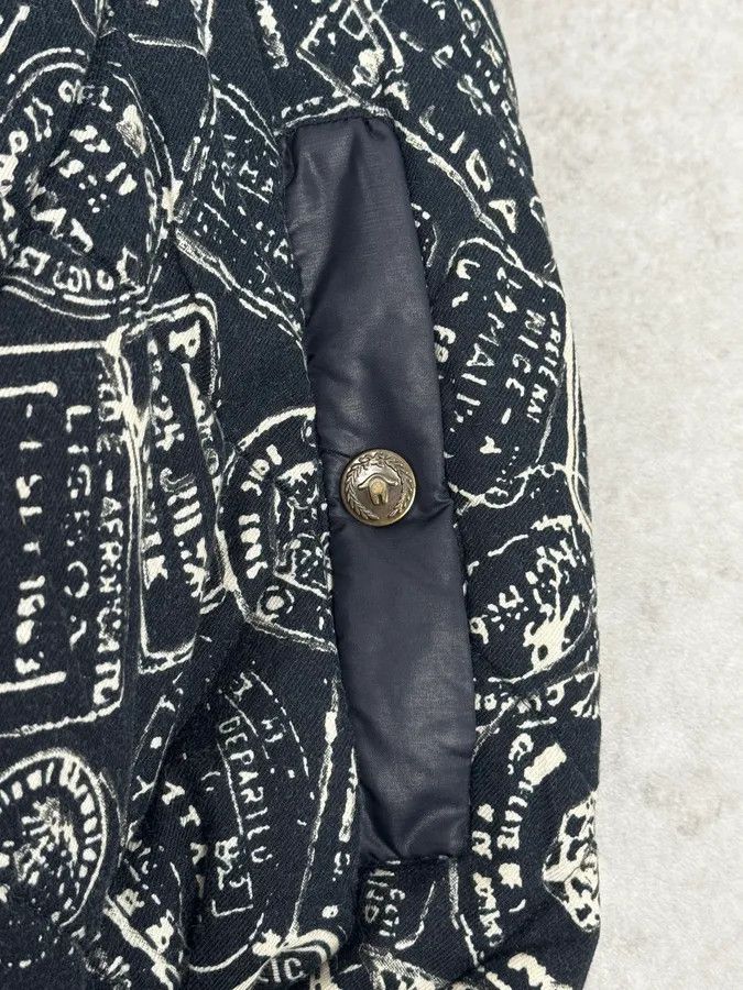 Moschino 1990s Moschino Grey Wool Bomber Jacket Size US L / EU 52-54 / 3 - 12 Thumbnail