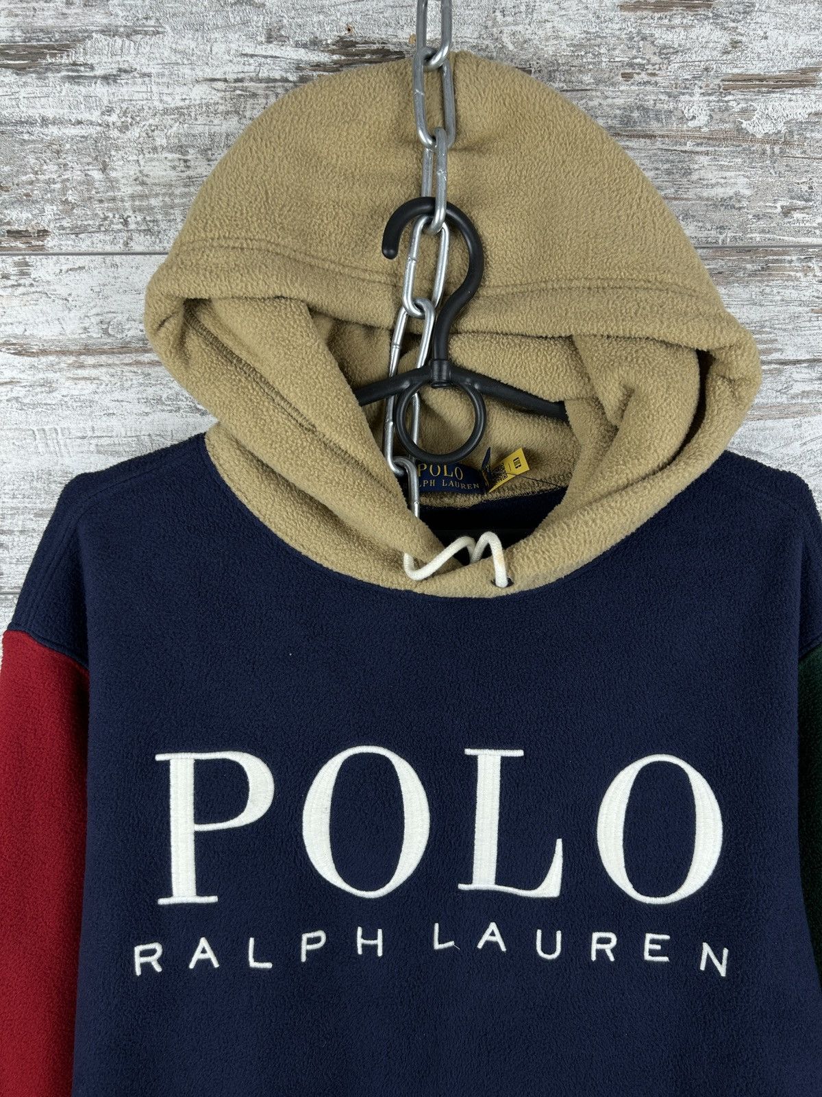 Polo Ralph Lauren Mens Vintage Polo Ralph Lauren collab polar fleece hoodie Size US S / EU 44-46 / 1 - 4 Thumbnail