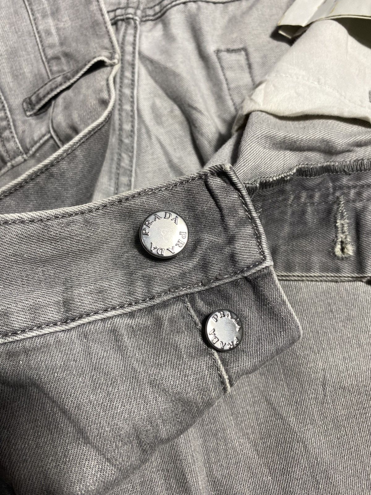 Prada Prada Washed Grey Classic Fit Jeans Size US 32 / EU 48 - 3 Thumbnail